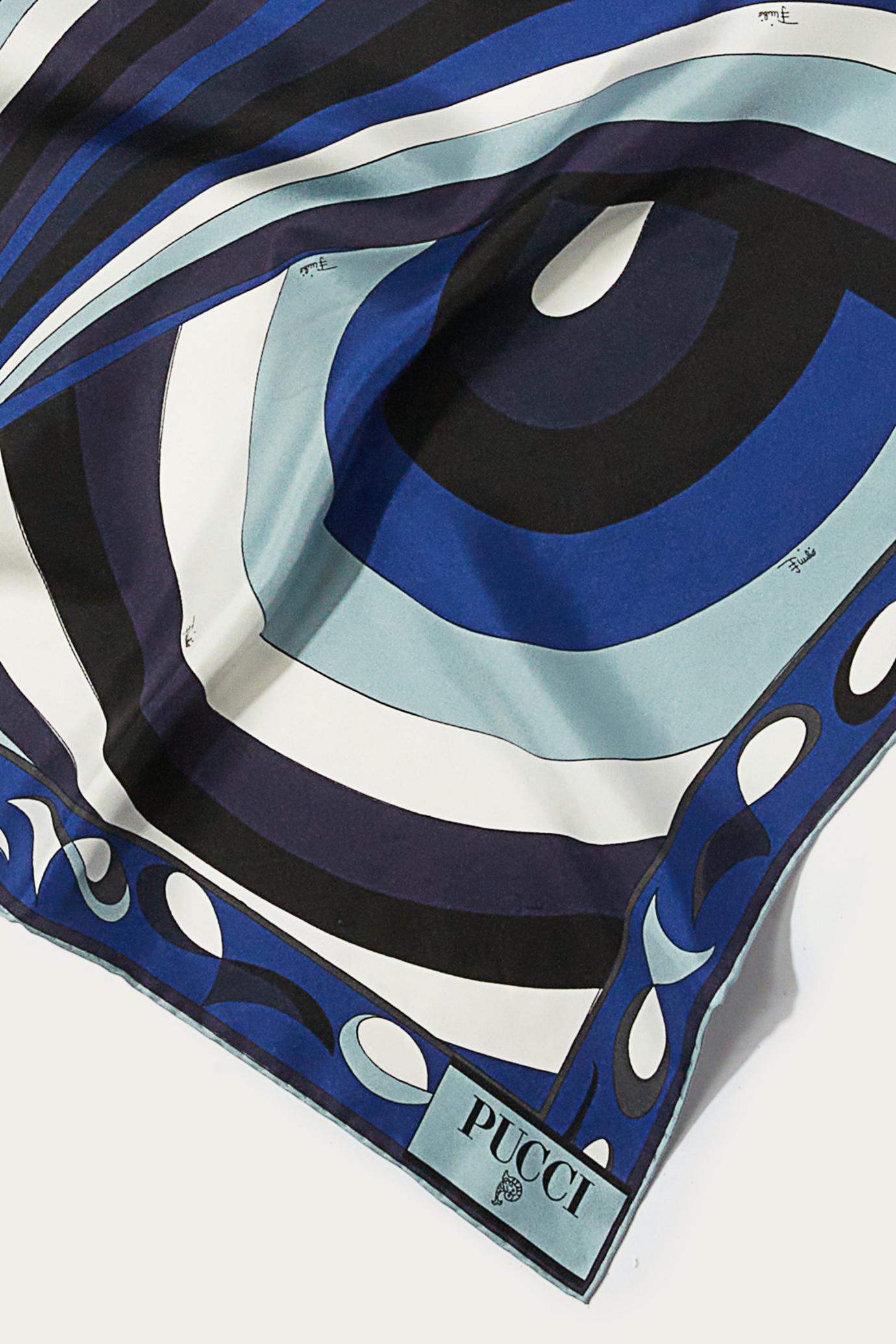 PUCCI Silks | Women Iride-Print Small Silk-Twill Carré