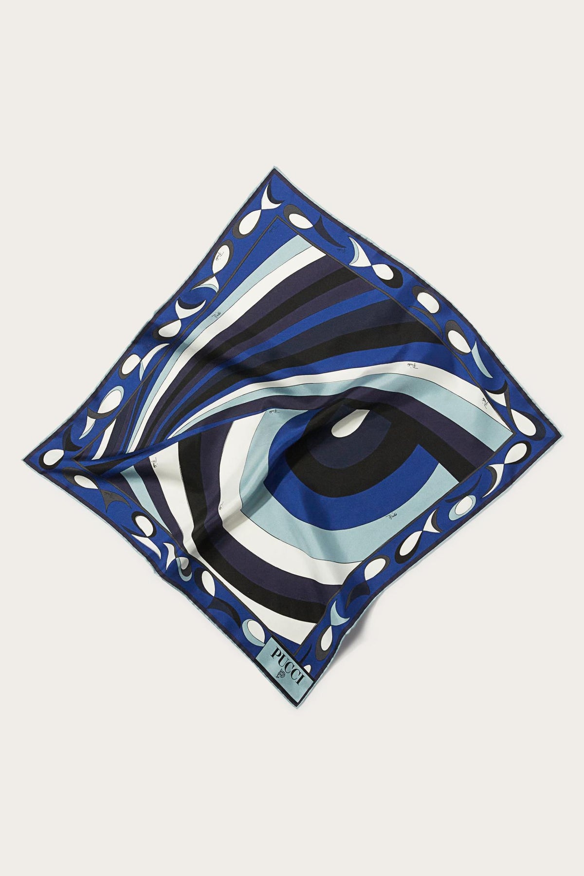 PUCCI Silks | Women Iride-Print Small Silk-Twill Carré