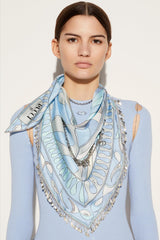 PUCCI Silks | Women Leocorno And Pesci-Print Chain-Embellished Scarf