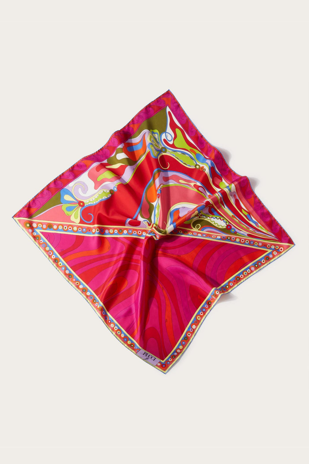 PUCCI Silks | Women Marmo And Orchidee-Print Large Silk-Twill Carré