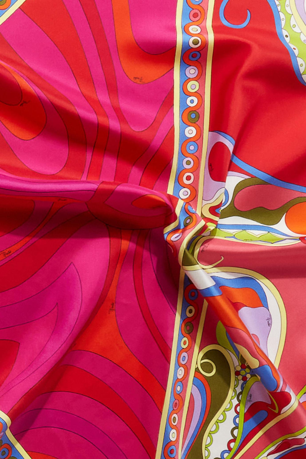 PUCCI Silks | Women Marmo And Orchidee-Print Large Silk-Twill Carré