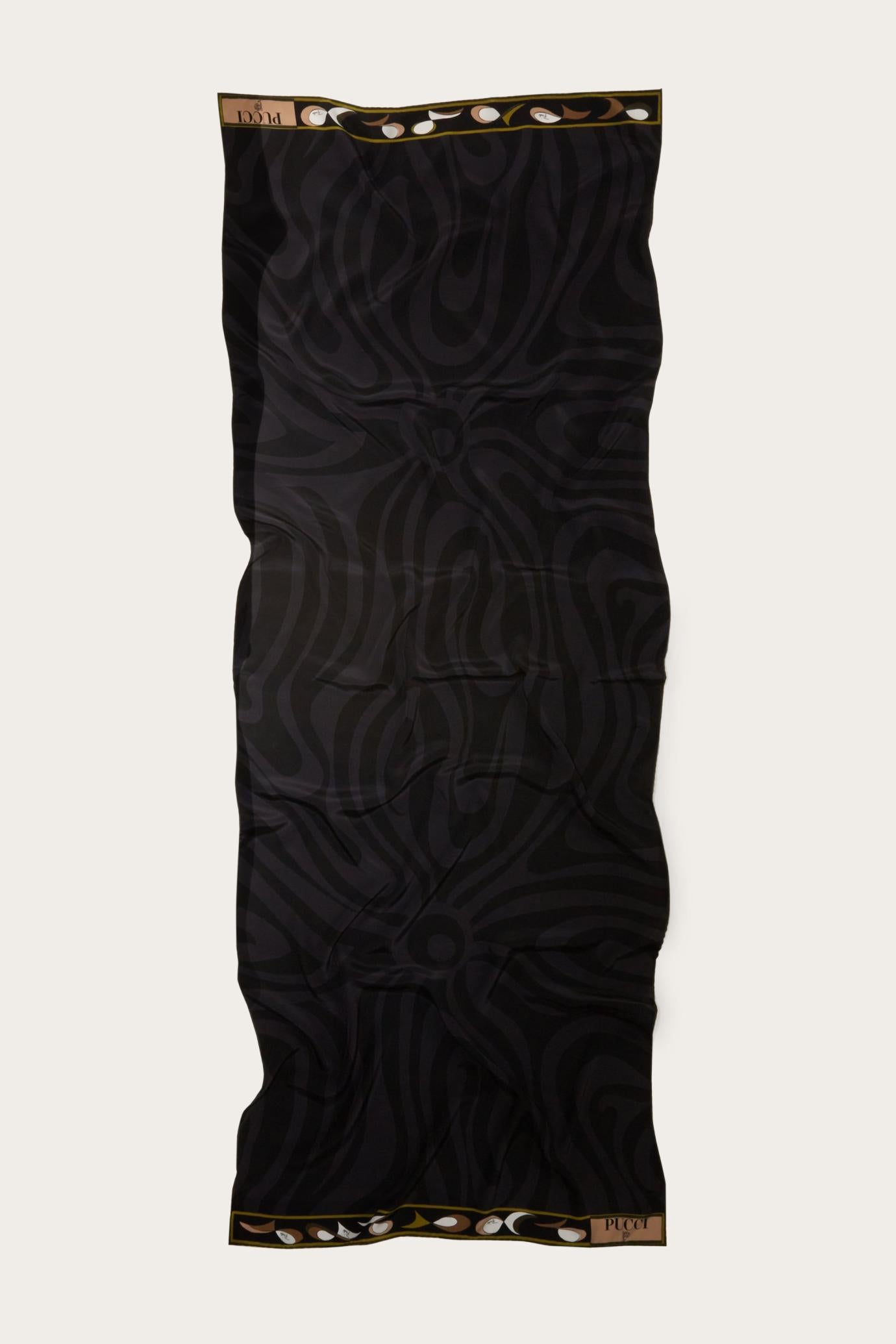 PUCCI Silks | Women Marmo And Pesci-Print Silk-Twill Stole