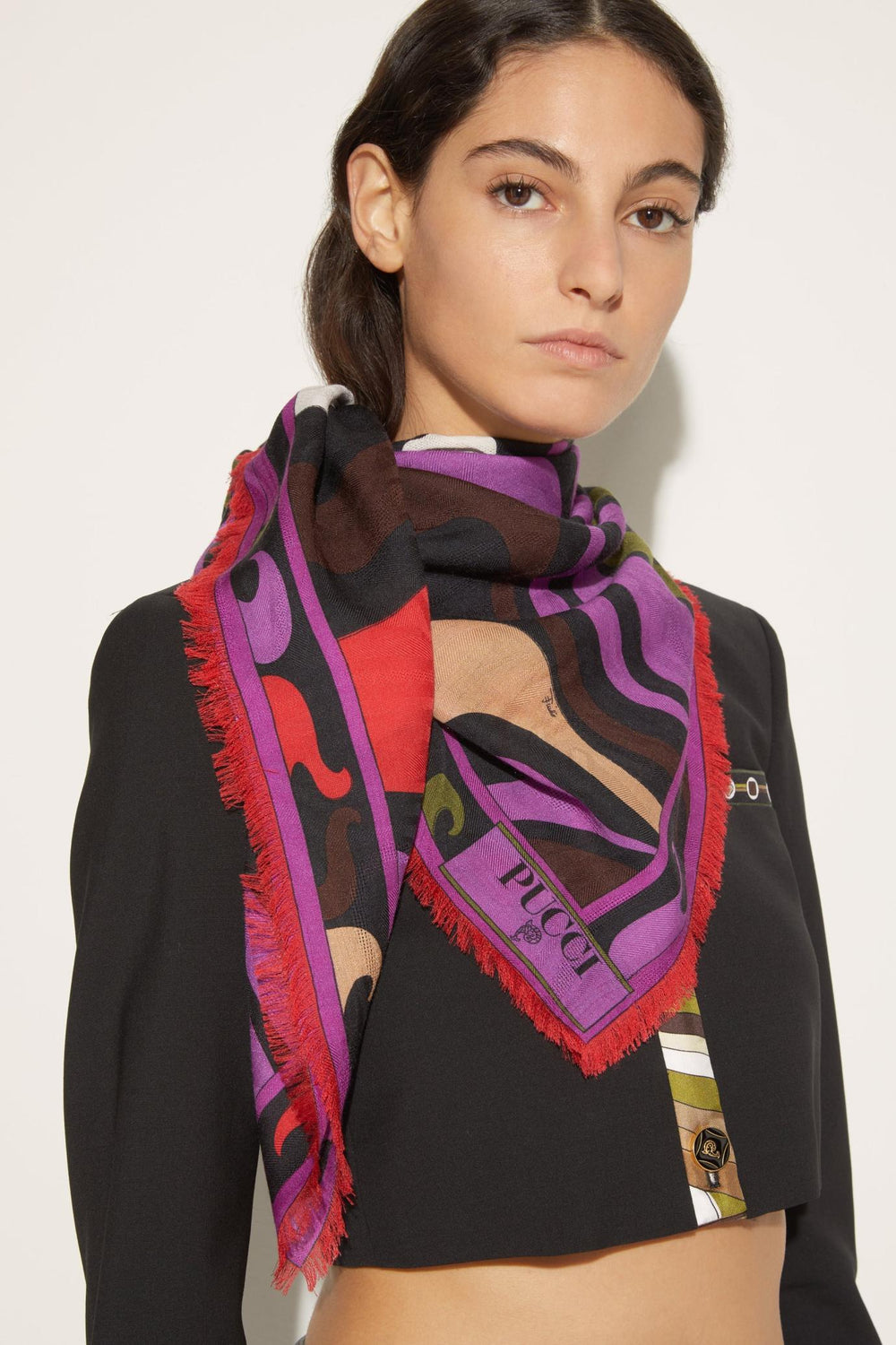 PUCCI Silks | Women Marmo-Jacquard Large Scarf