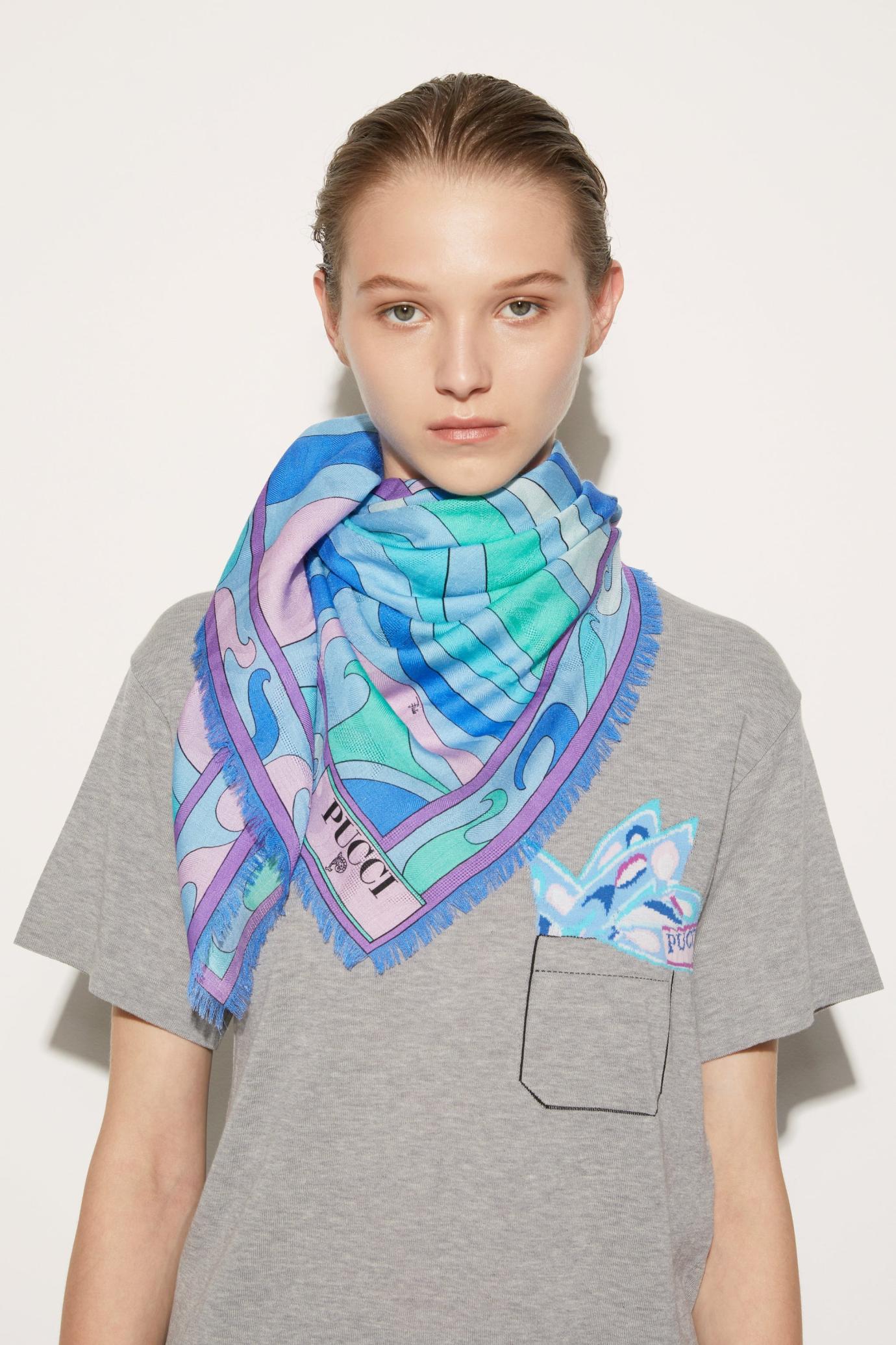 PUCCI Silks | Women Marmo-Jacquard Large Scarf