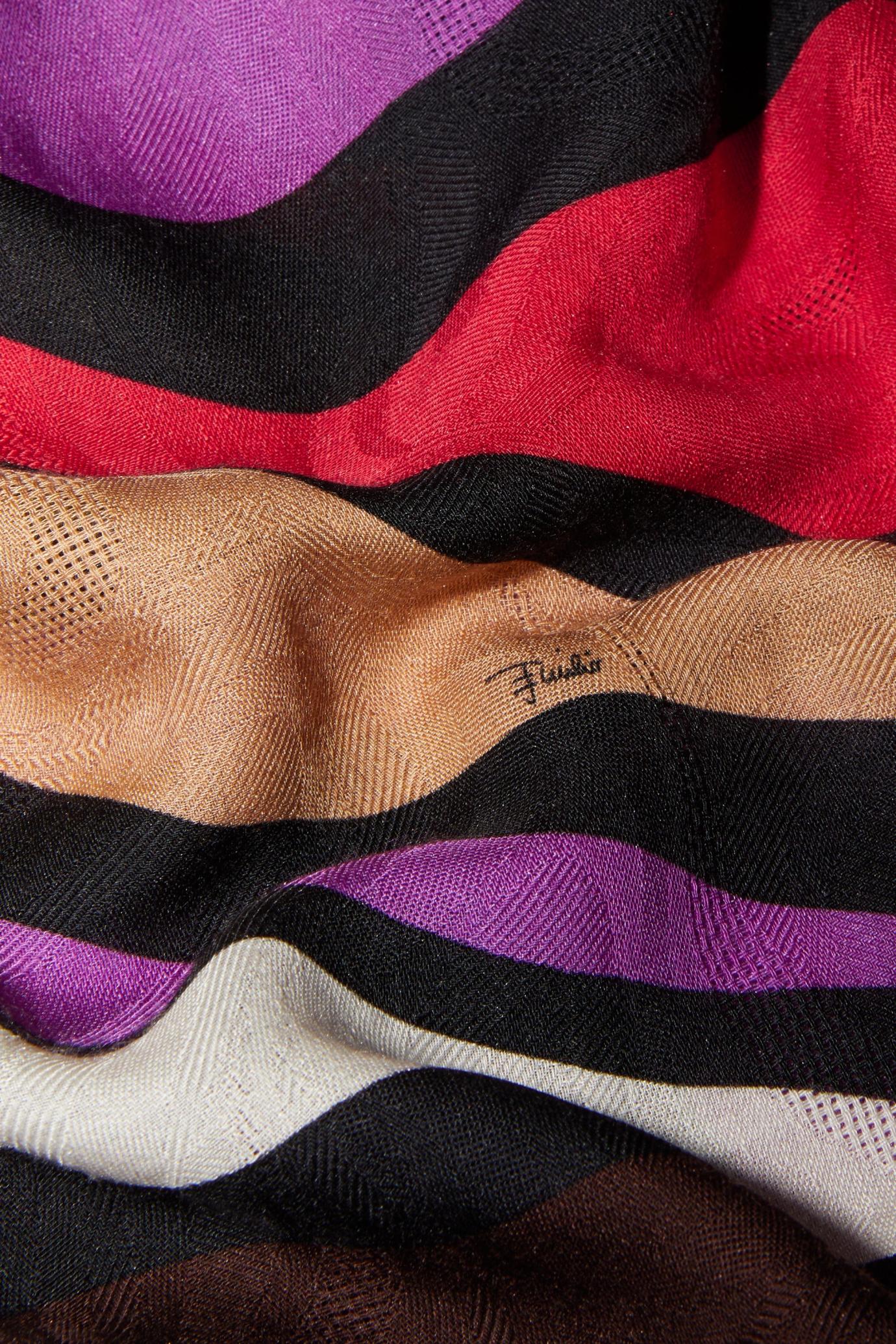 PUCCI Silks | Women Marmo-Jacquard Large Scarf