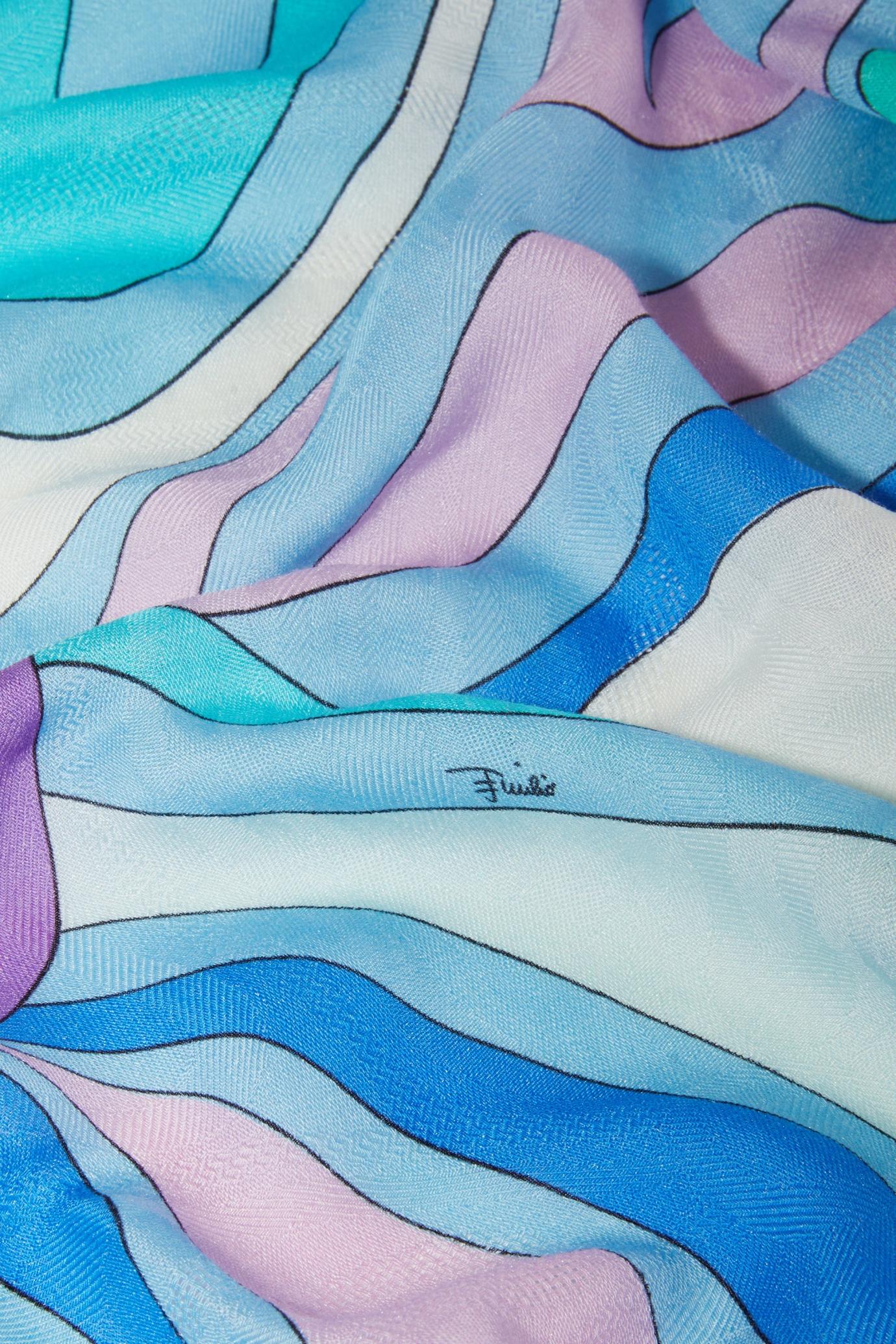 PUCCI Silks | Women Marmo-Jacquard Large Scarf