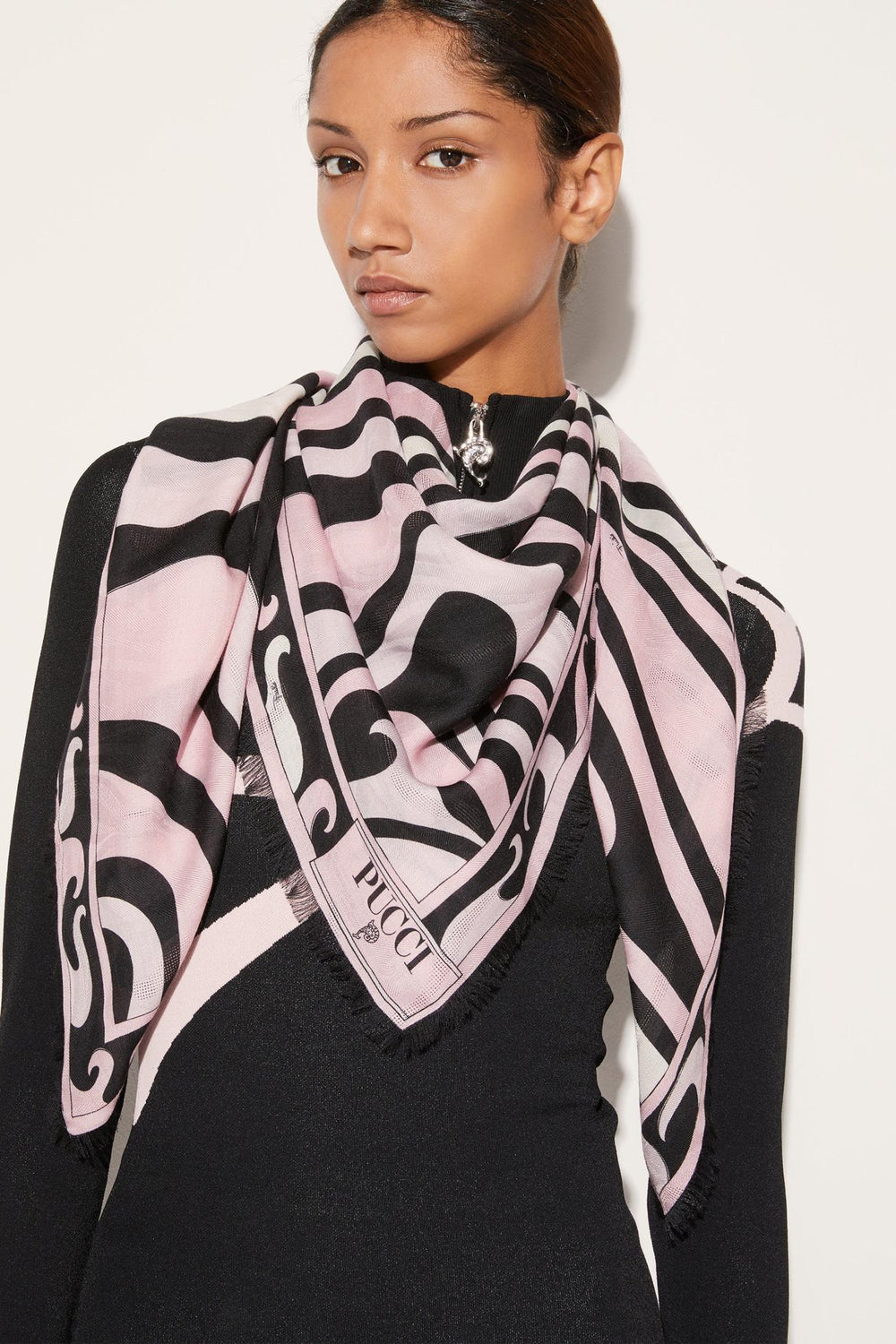 PUCCI Silks | Women Marmo-Print Large Scarf