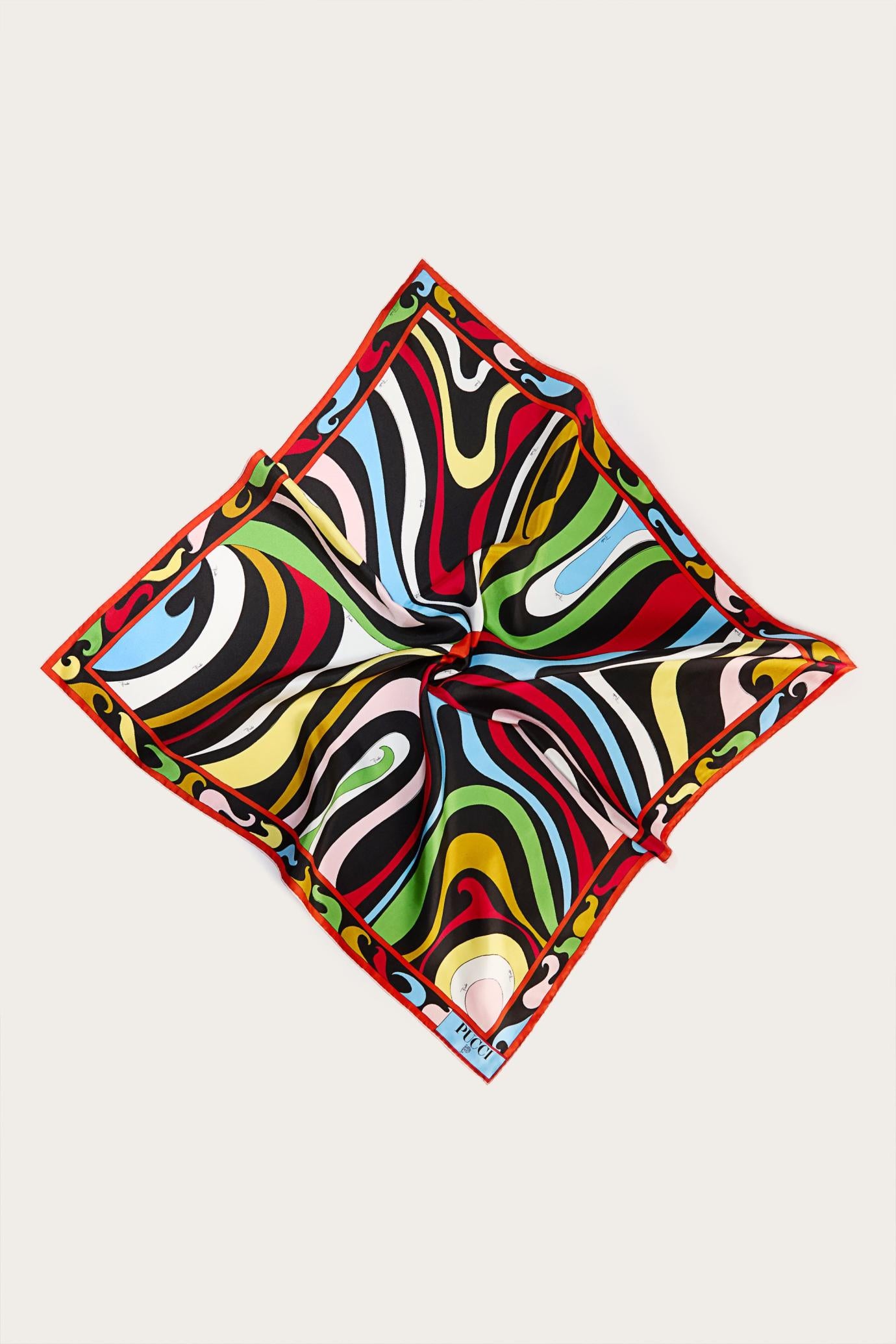 PUCCI Silks | Women Marmo-Print Large Silk-Twill Carré