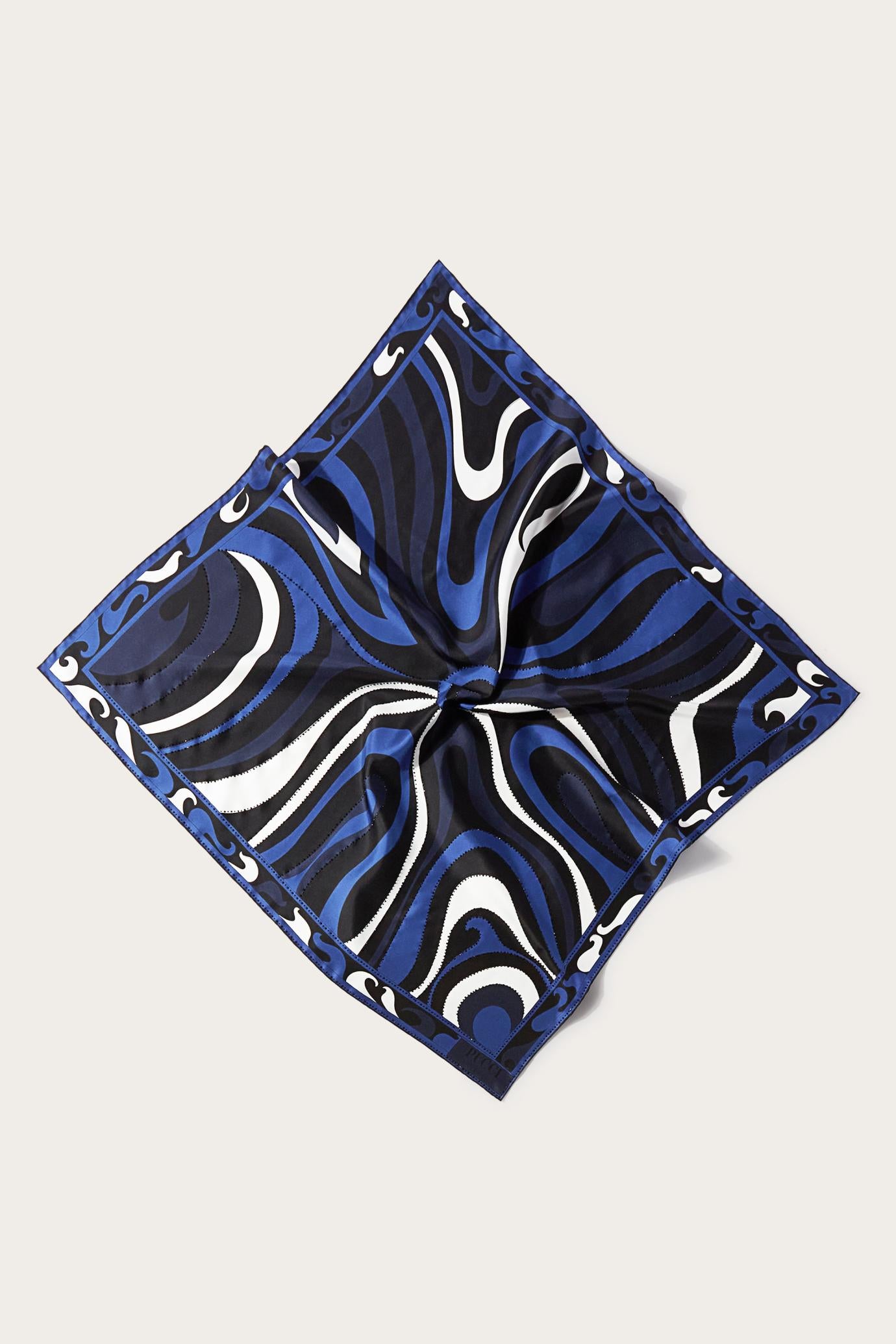 PUCCI Silks | Women Marmo-Print Large Silk-Twill Carré