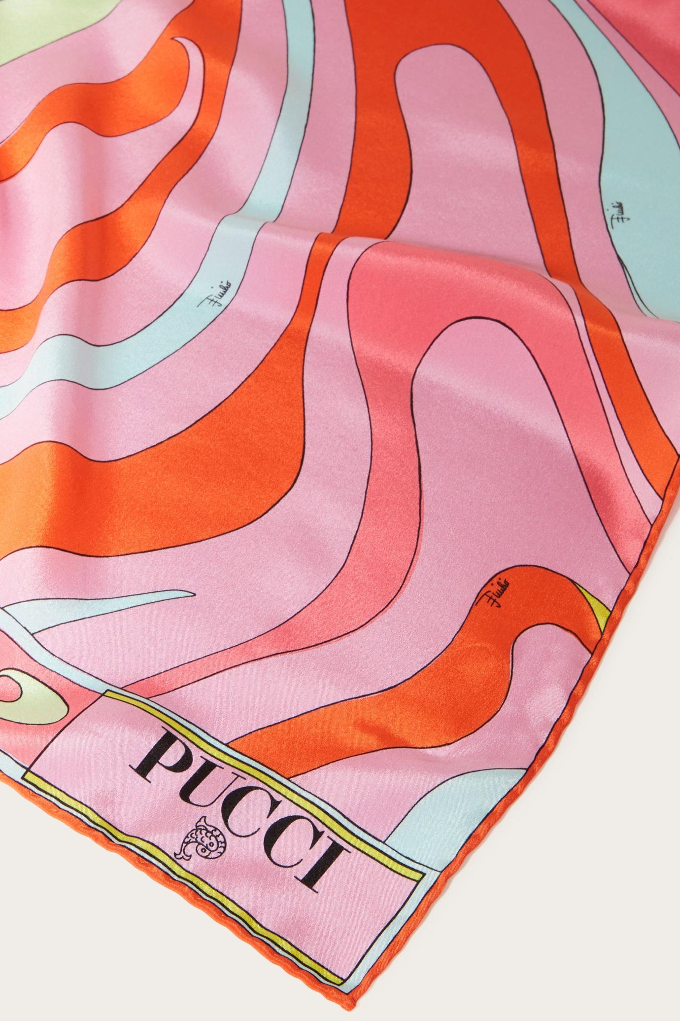 PUCCI Silks | Women Marmo-Print Silk-Twill Stole