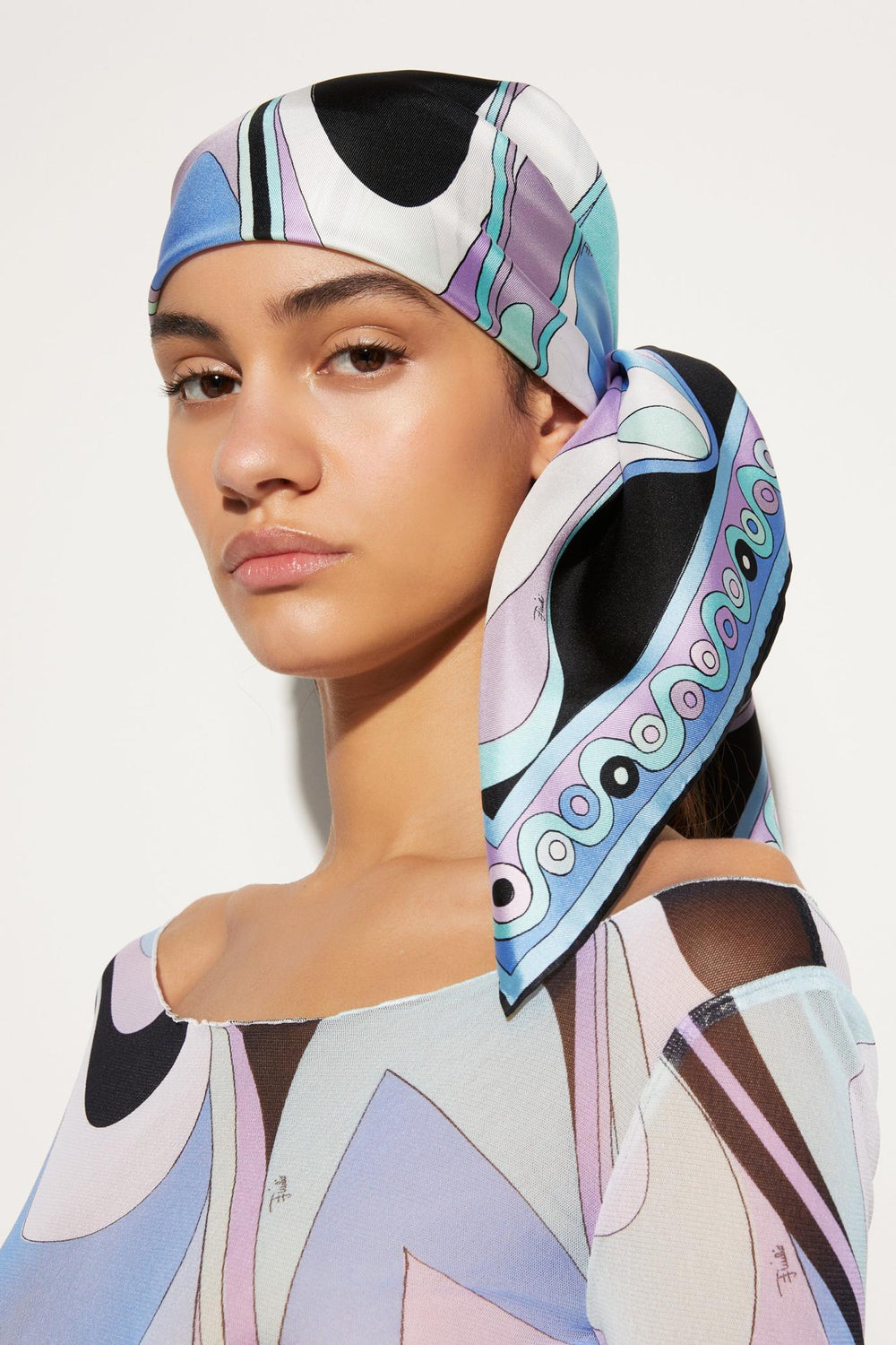 PUCCI Silks | Women Onde-Print Silk Scarf