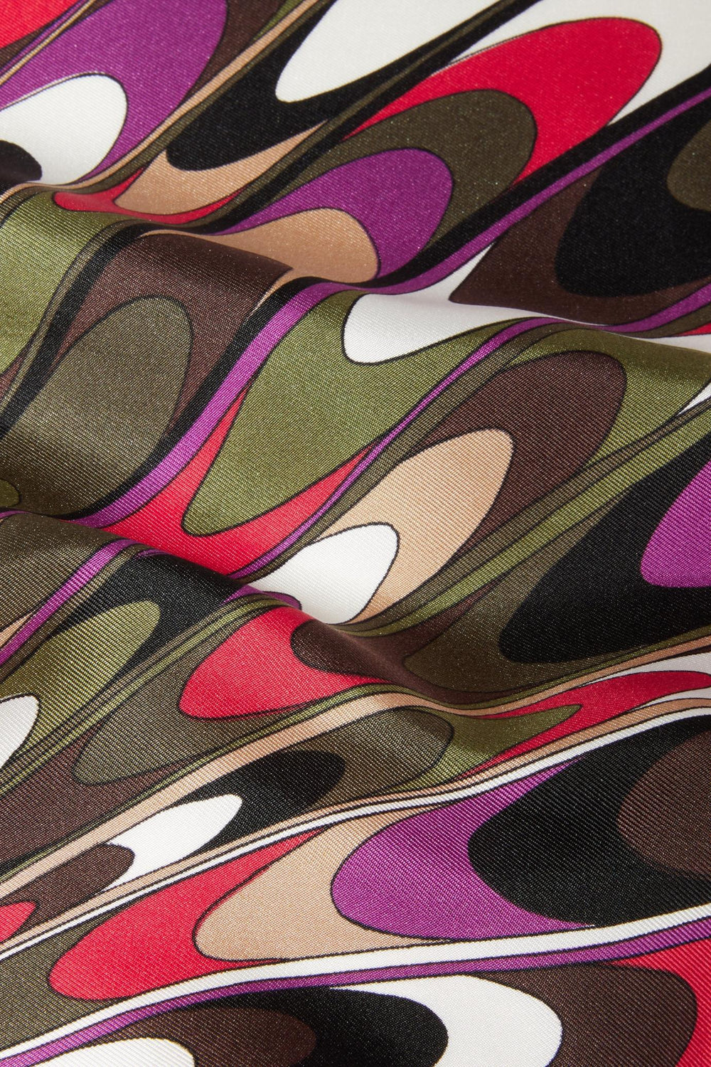 PUCCI Silks | Women Onde-Print Small Silk-Twill Carré