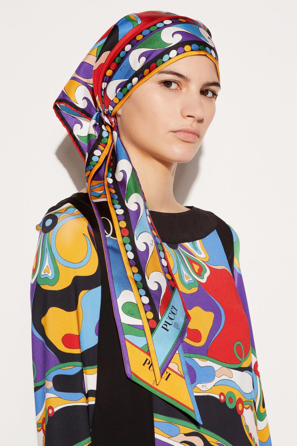 PUCCI Silks | Women Orchidee-Print Silk-Twill Scarf
