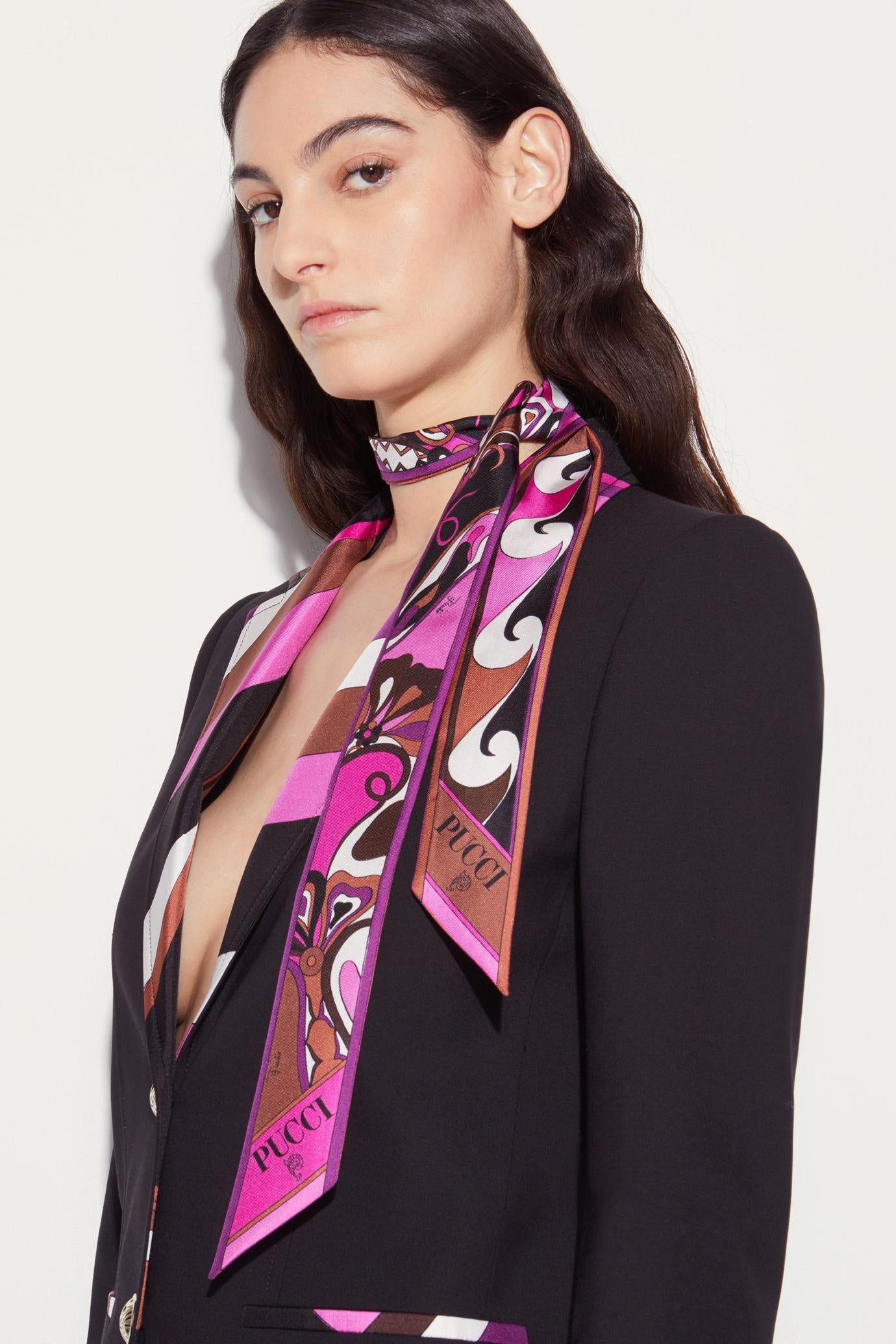 PUCCI Silks | Women Orchidee-Print Silk-Twill Scarf