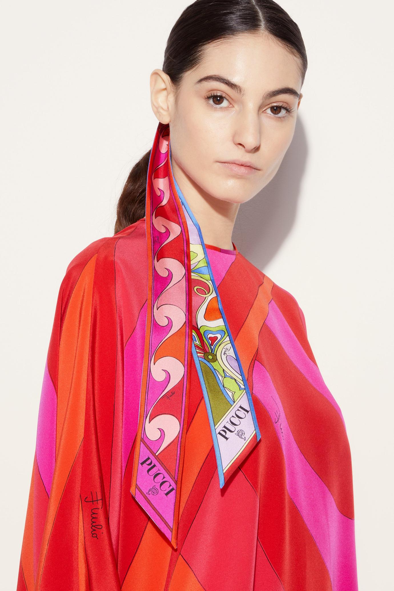 PUCCI Silks | Women Orchidee-Print Silk-Twill Scarf