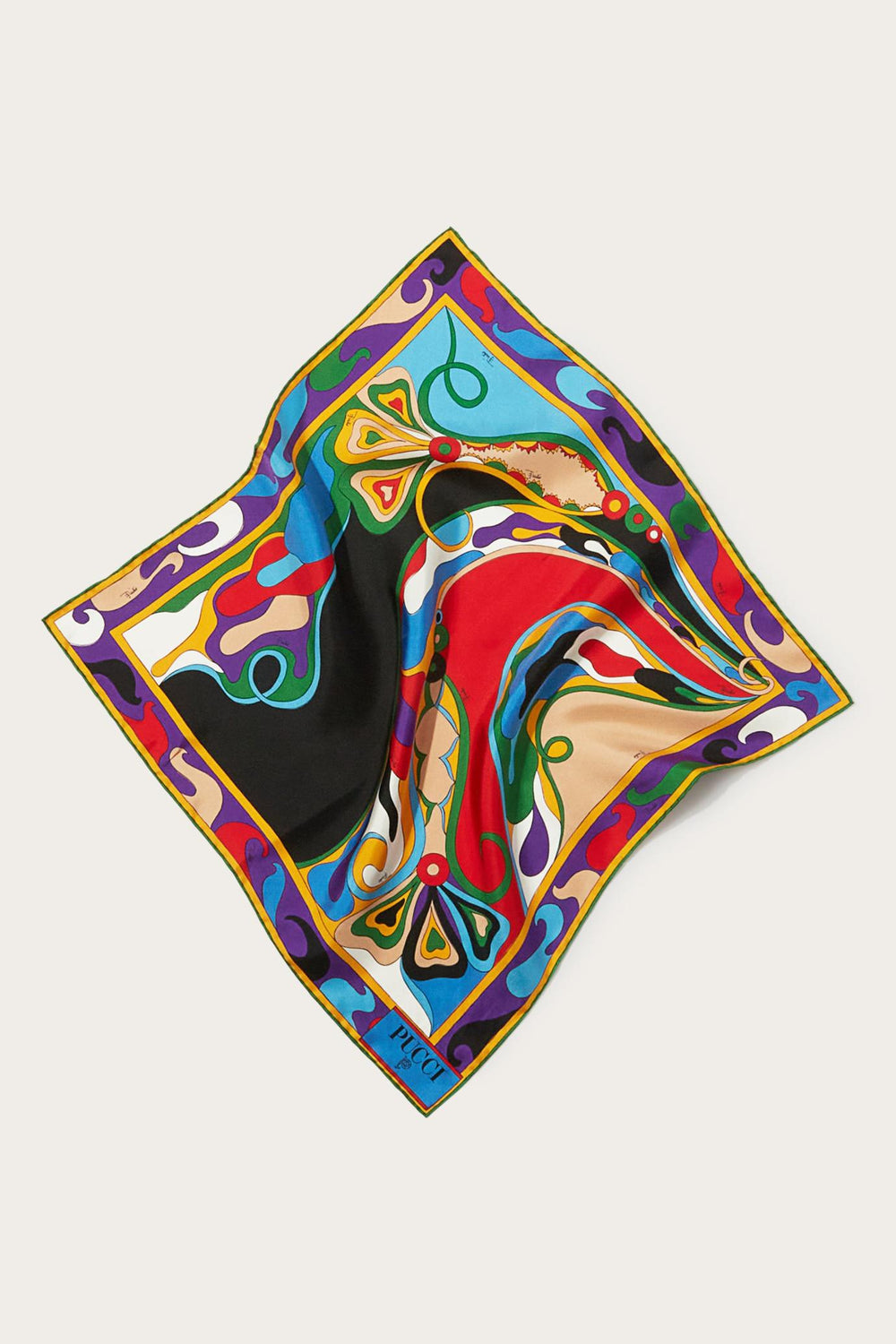 PUCCI Silks | Women Orchidee-Print Small Silk-Twill Carré