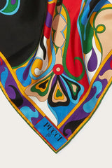 PUCCI Silks | Women Orchidee-Print Small Silk-Twill Carré