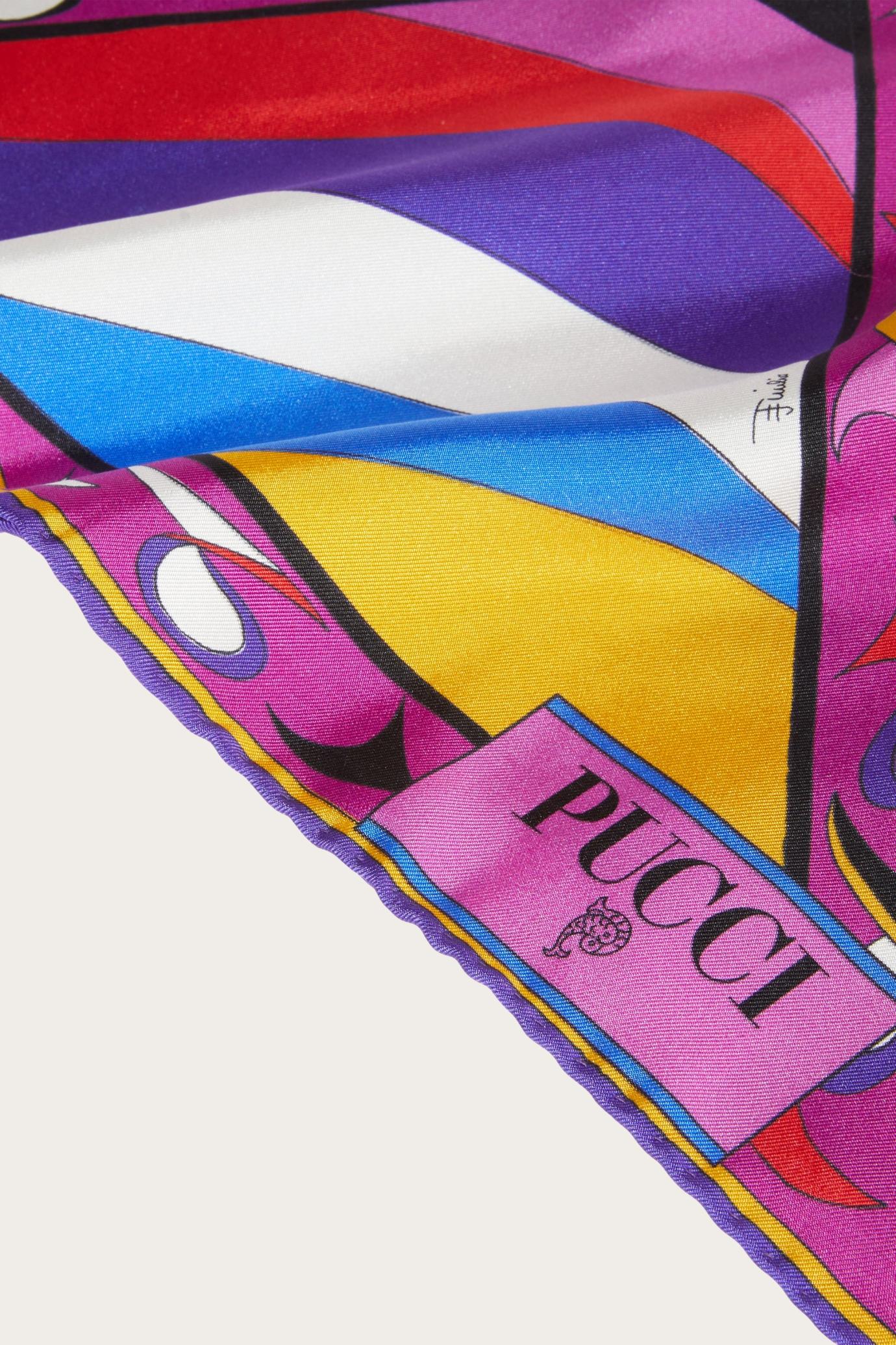 PUCCI Silks | Women Pesci-Print Large Silk-Twill Scarf