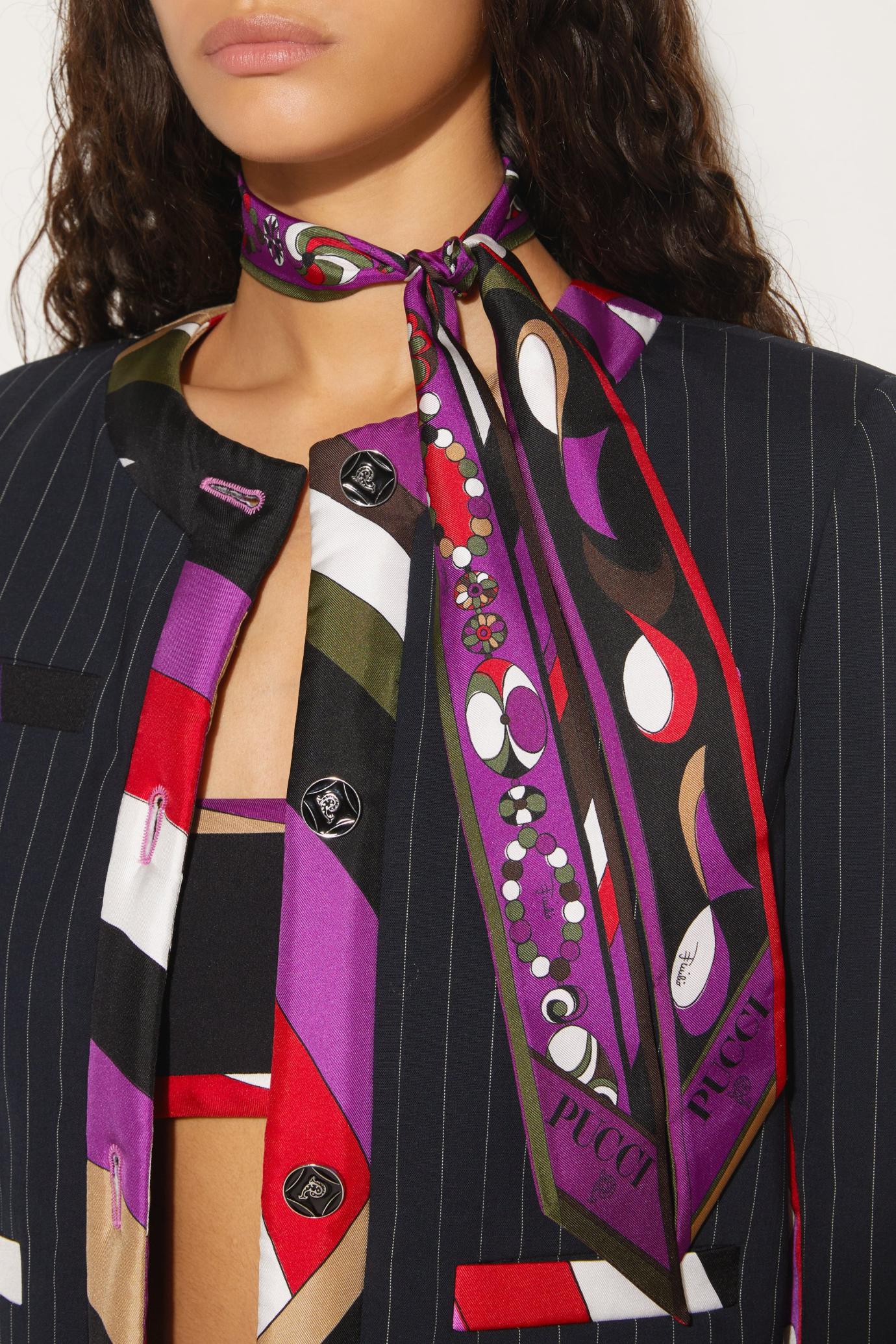 PUCCI Silks | Women Pesci-Print Silk-Twill Scarf