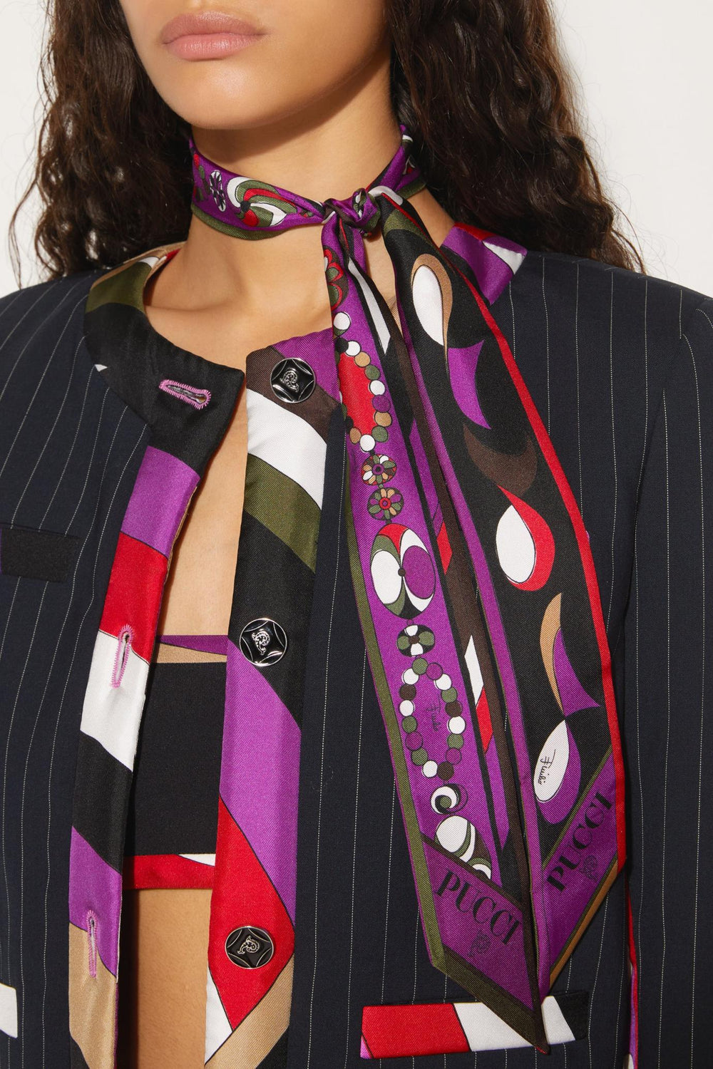 PUCCI Silks | Women Pesci-Print Silk-Twill Scarf
