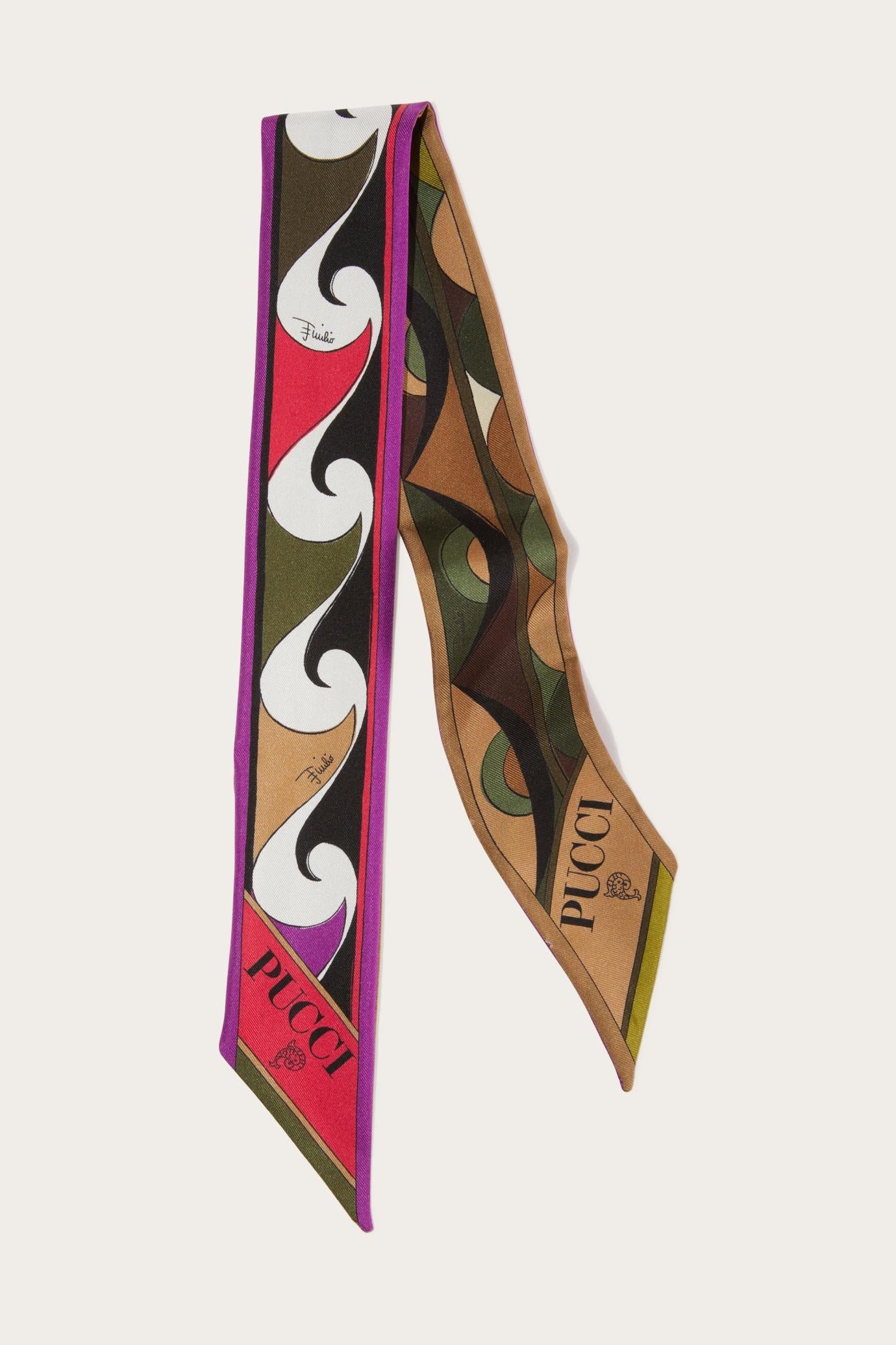 PUCCI Silks | Women Rombi-Print Silk-Twill Scarf
