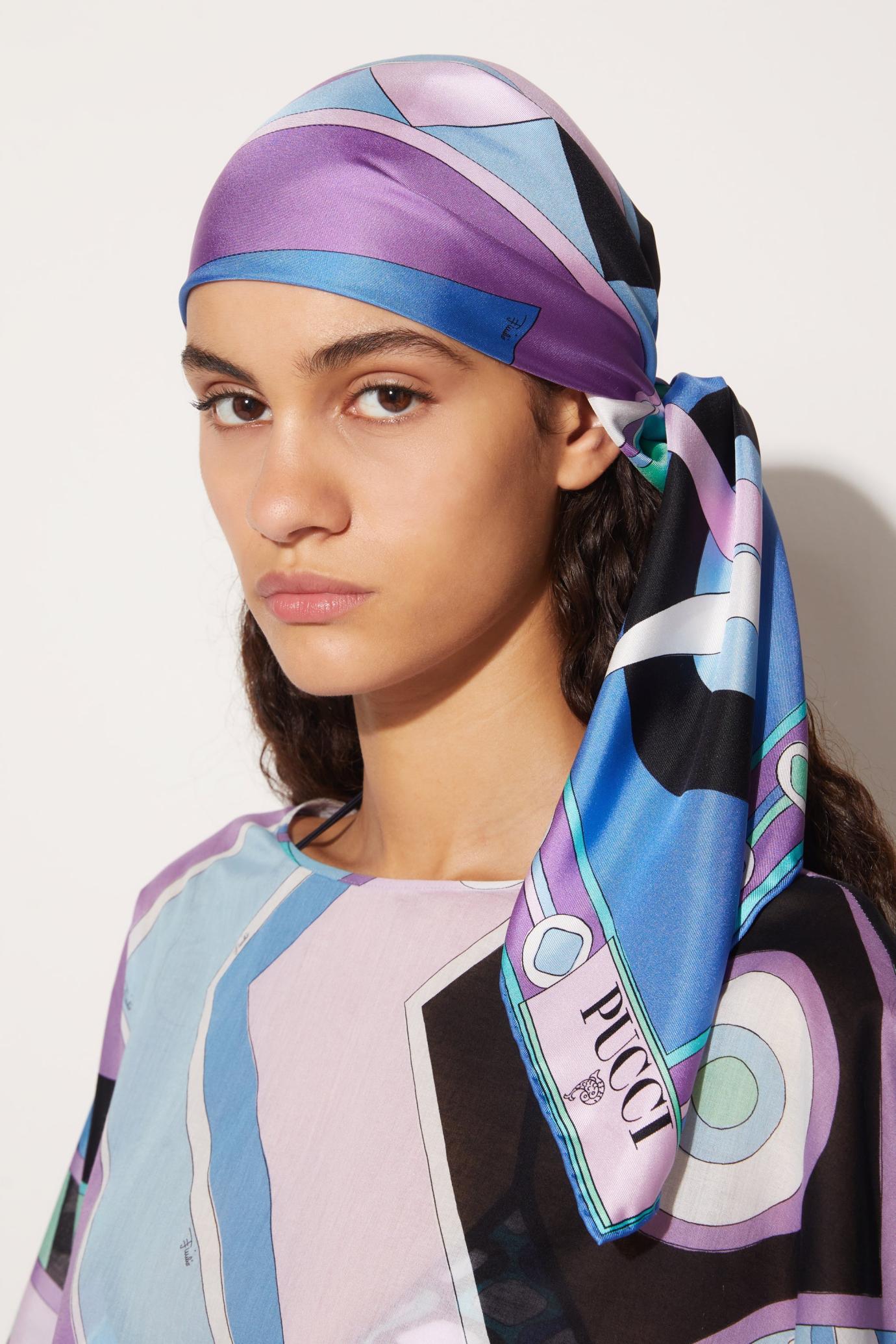 PUCCI Silks | Women Vivara-Print Large Silk-Twill Carré