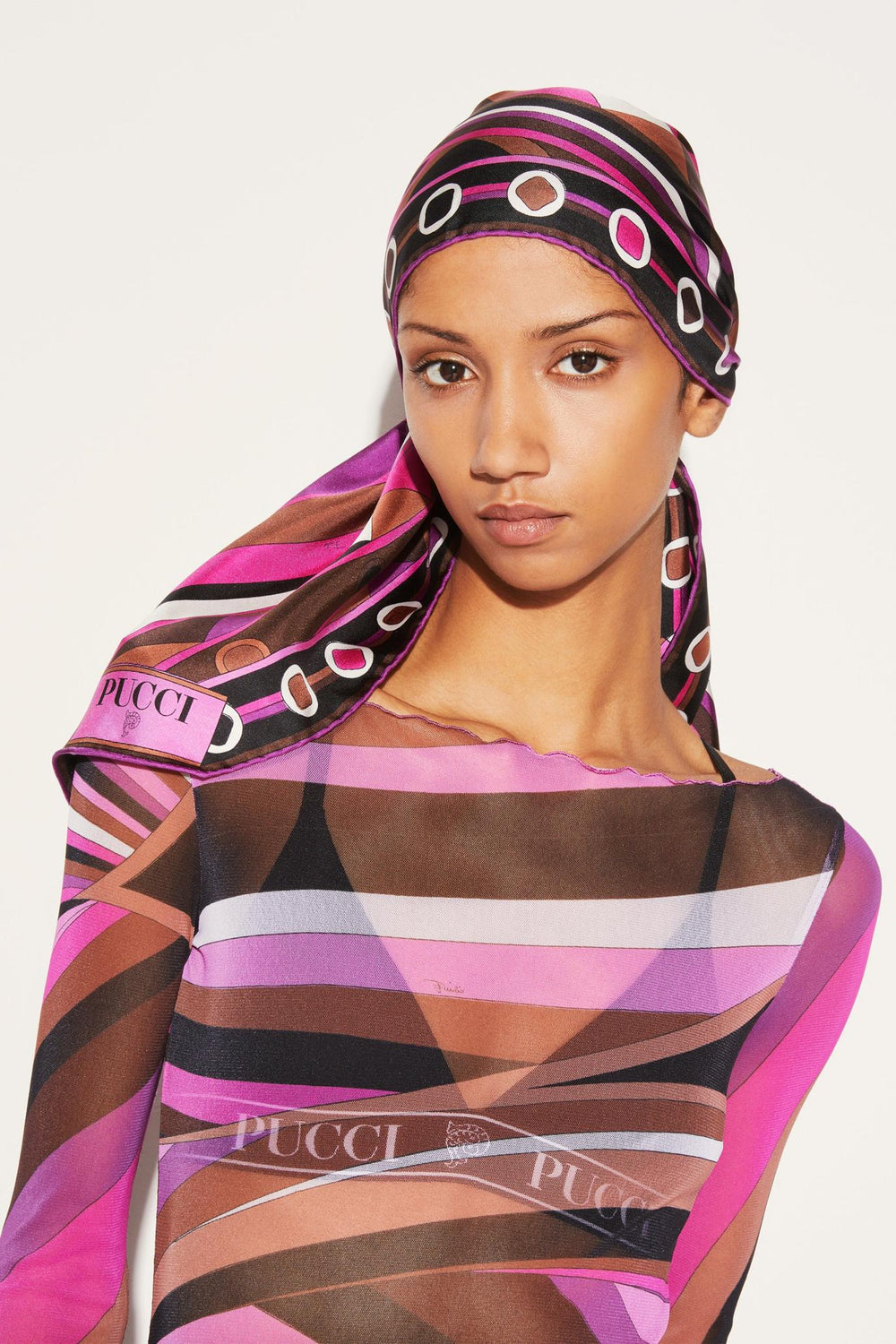 PUCCI Silks | Women Vivara-Print Silk-Twill Losange