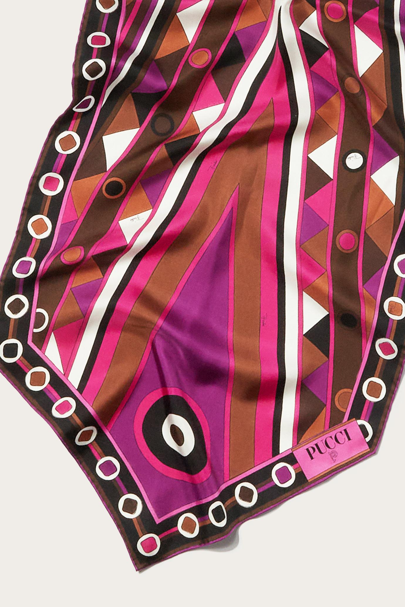 PUCCI Silks | Women Vivara-Print Silk-Twill Losange