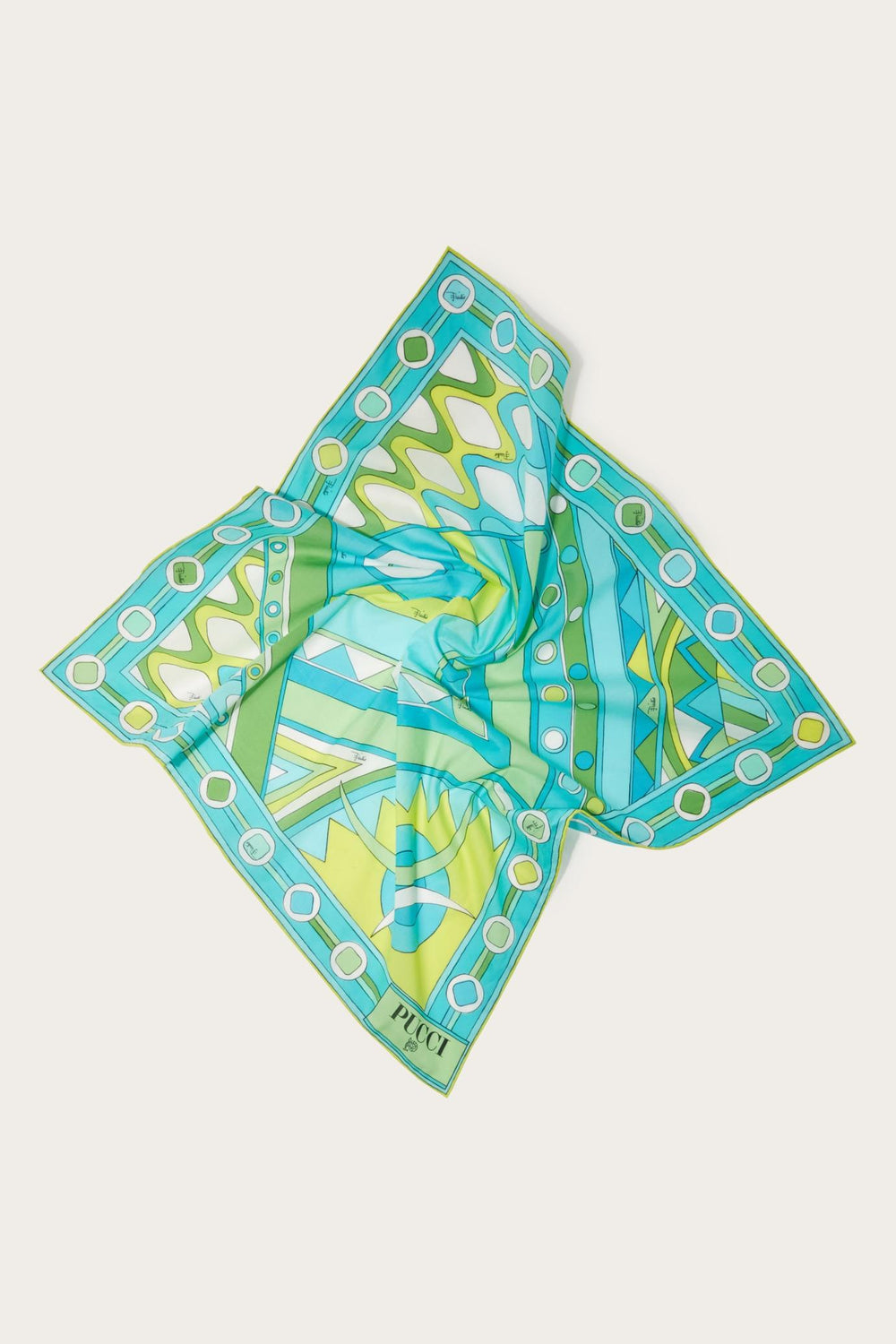 PUCCI Silks | Women Vivara-Print Small Cotton Scarf