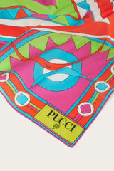 PUCCI Silks | Women Vivara-Print Small Cotton Scarf