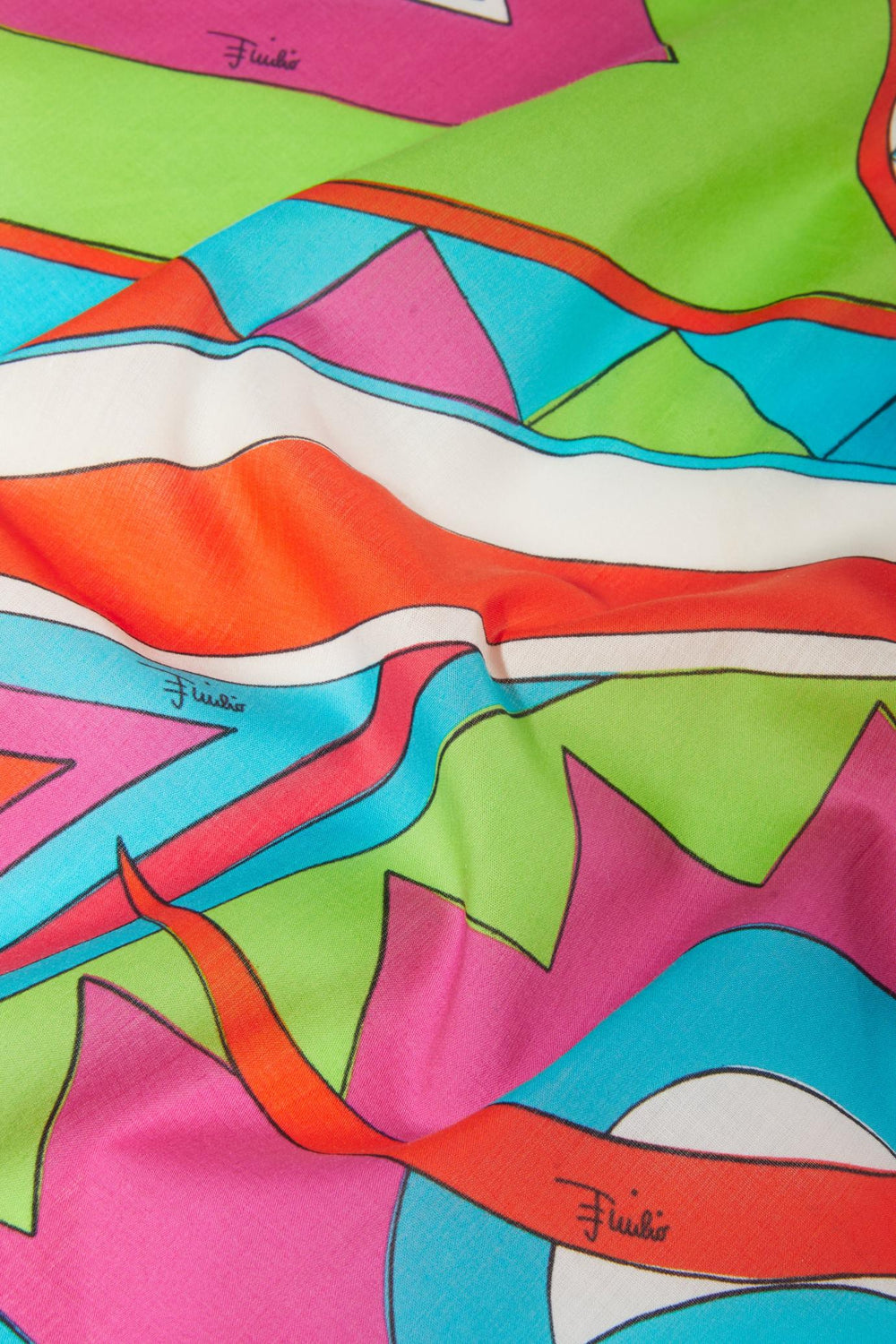 PUCCI Silks | Women Vivara-Print Small Cotton Scarf