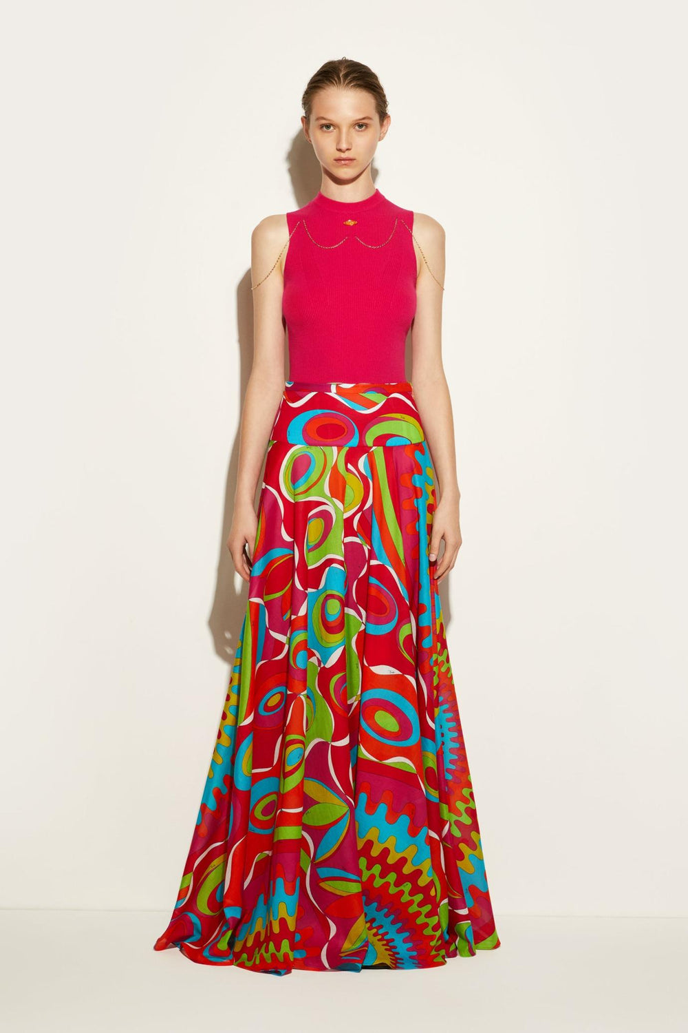PUCCI Skirts | Women Bersaglio-Print Cotton Long Skirt