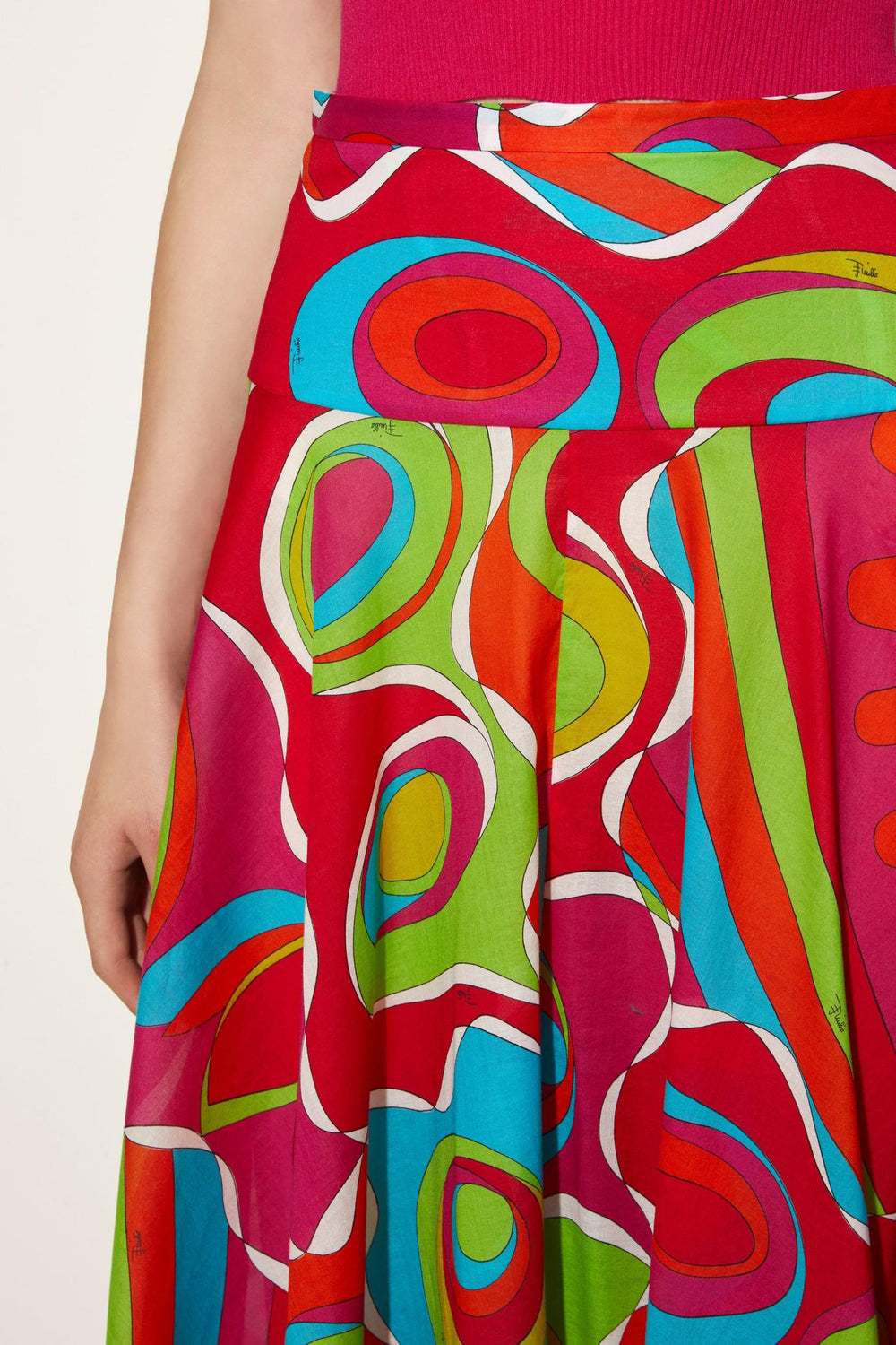 PUCCI Skirts | Women Bersaglio-Print Cotton Long Skirt