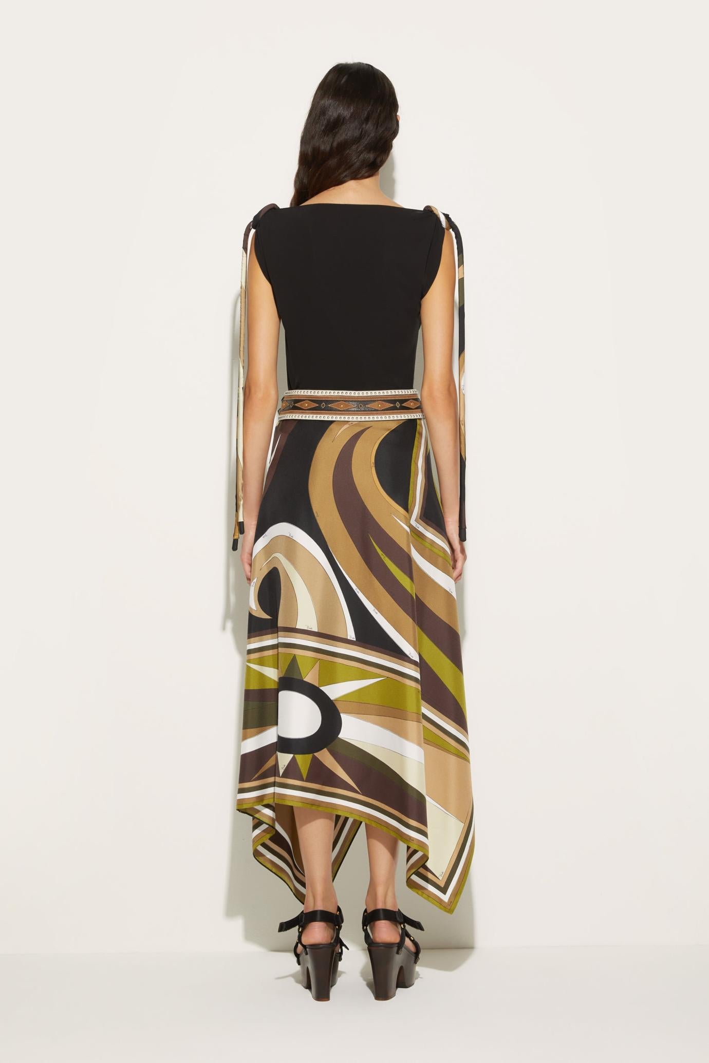 PUCCI Skirts | Women Cigni-Print Silk-Twill Skirt