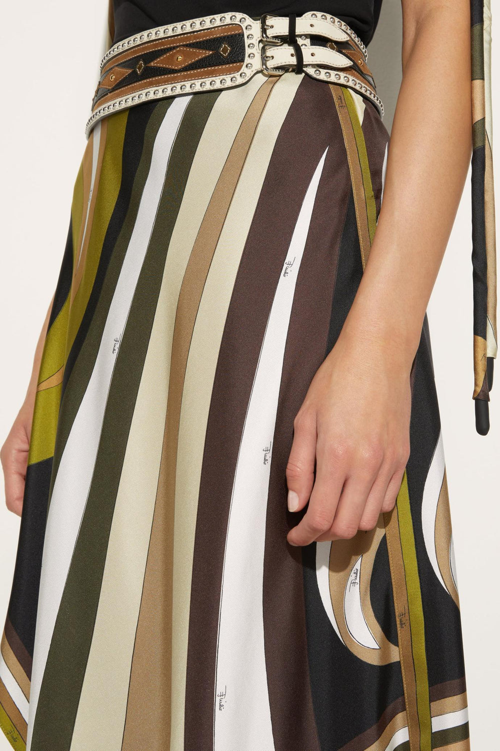 PUCCI Skirts | Women Cigni-Print Silk-Twill Skirt