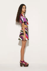 PUCCI Skirts | Women Iride-Print Silk-Twill Mini Skirt