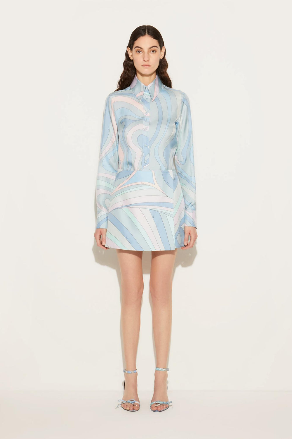 PUCCI Skirts | Women Iride-Print Silk-Twill Skirt