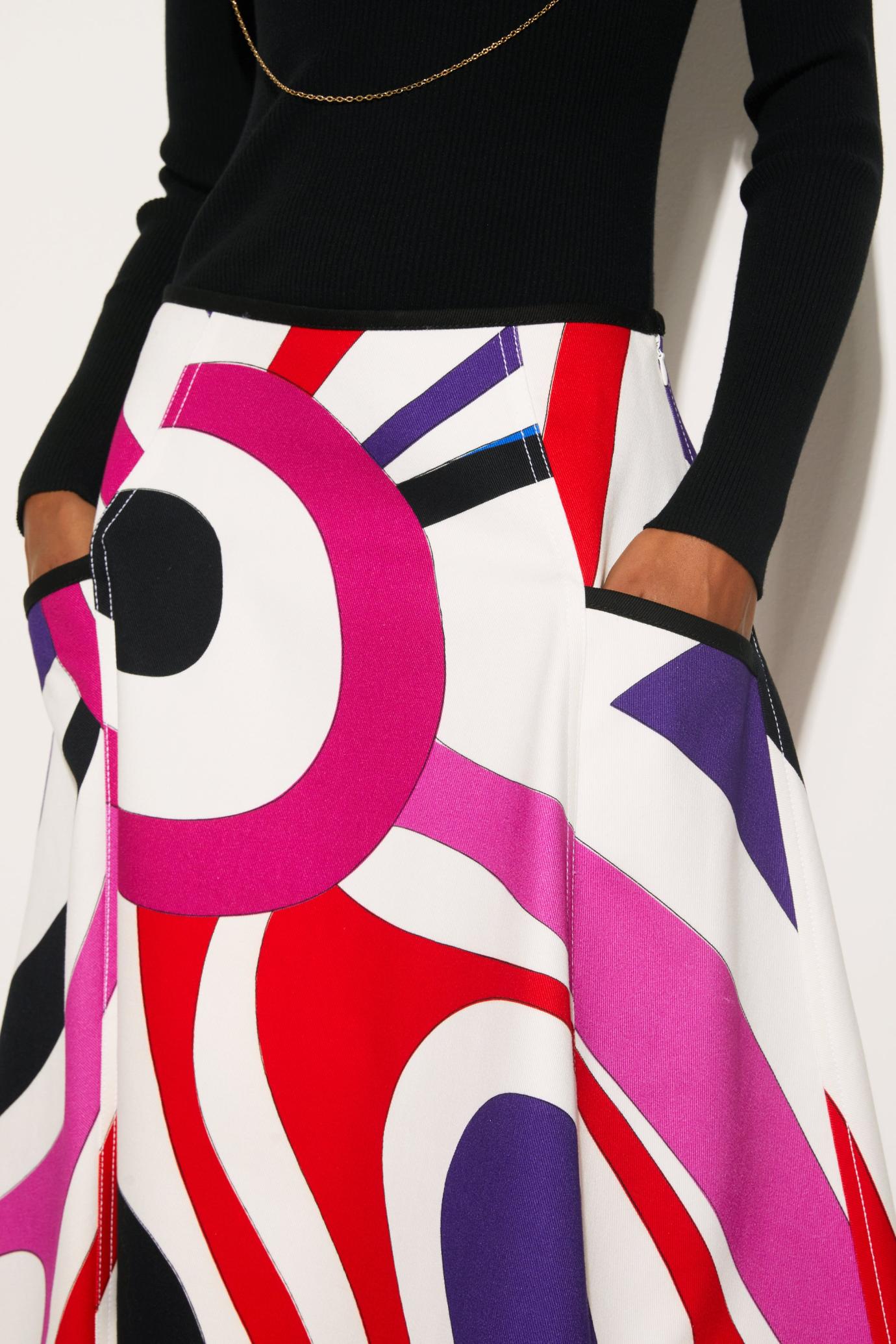 PUCCI Skirts | Women Marmo-Print A-Line Skirt