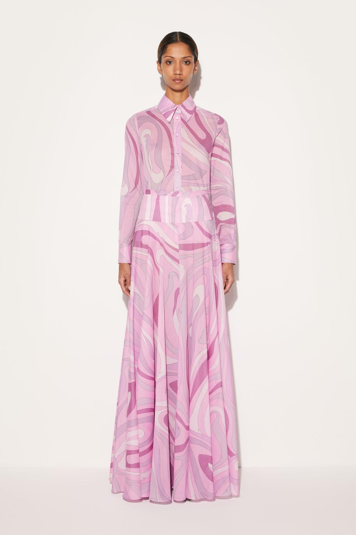 PUCCI Skirts | Women Marmo-Print Cotton Skirt