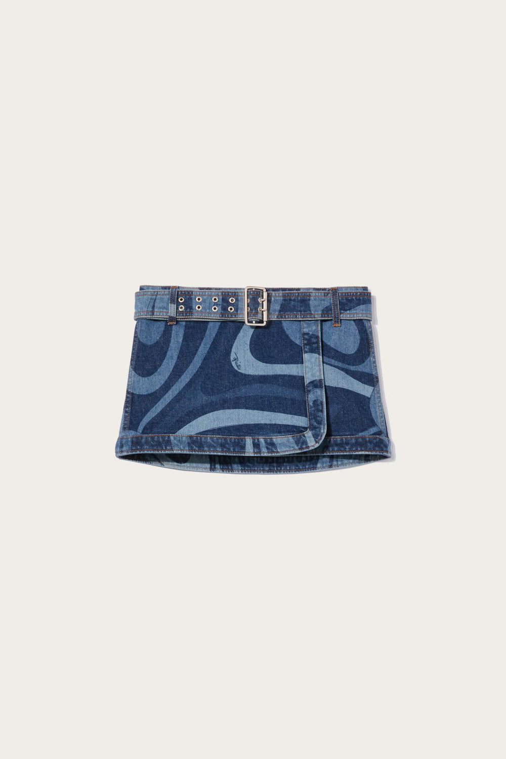 PUCCI Skirts | Women Marmo-Print Denim Skirt