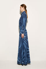 PUCCI Skirts | Women Marmo-Print Denim Skirt