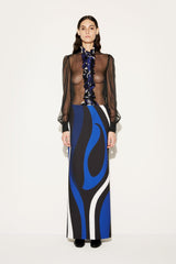 PUCCI Skirts | Women Marmo-Print Long Skirt