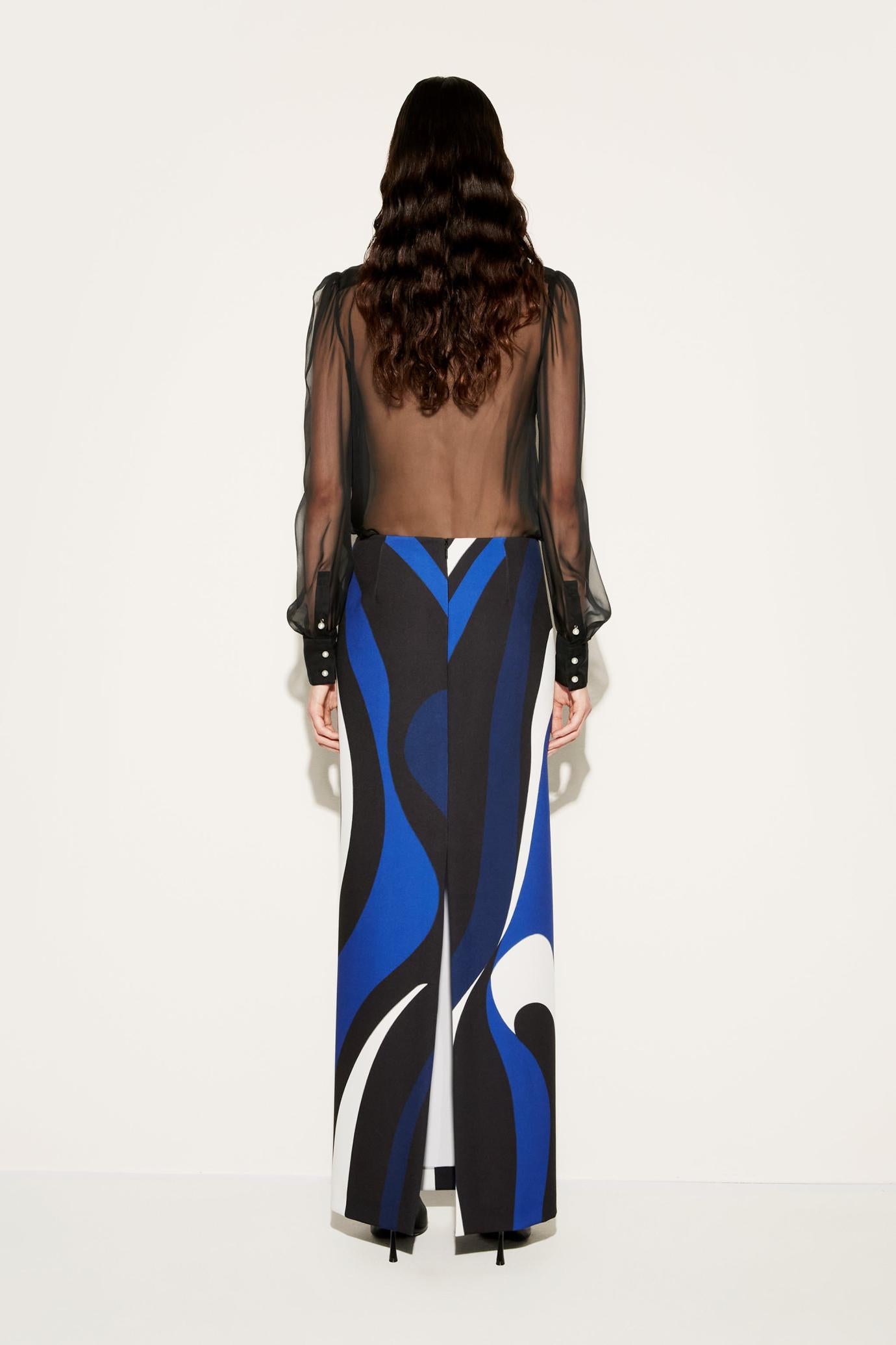 PUCCI Skirts | Women Marmo-Print Long Skirt