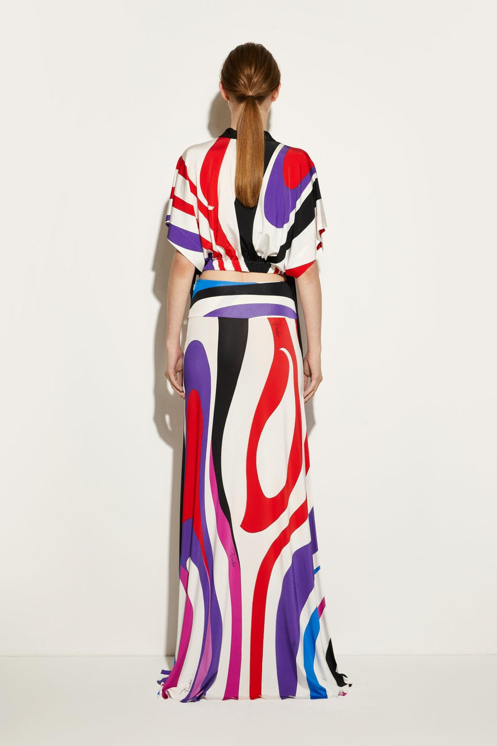 PUCCI Skirts | Women Marmo-Print Long Skirt