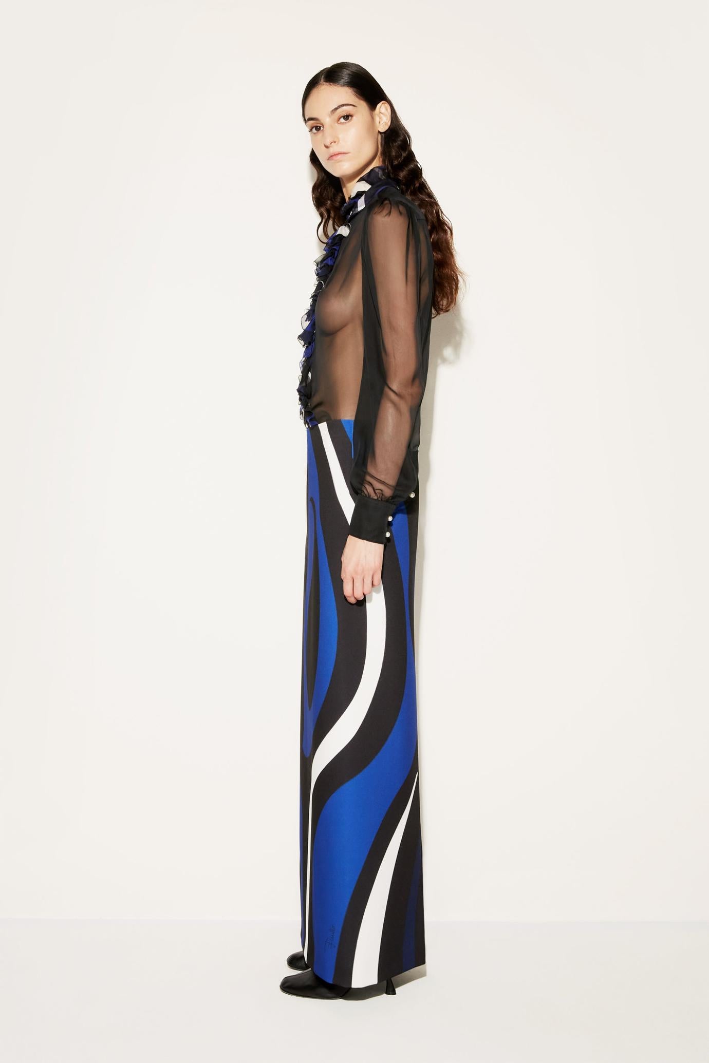 PUCCI Skirts | Women Marmo-Print Long Skirt