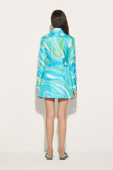 PUCCI Skirts | Women Marmo-Print Silk-Twill Mini Skirt