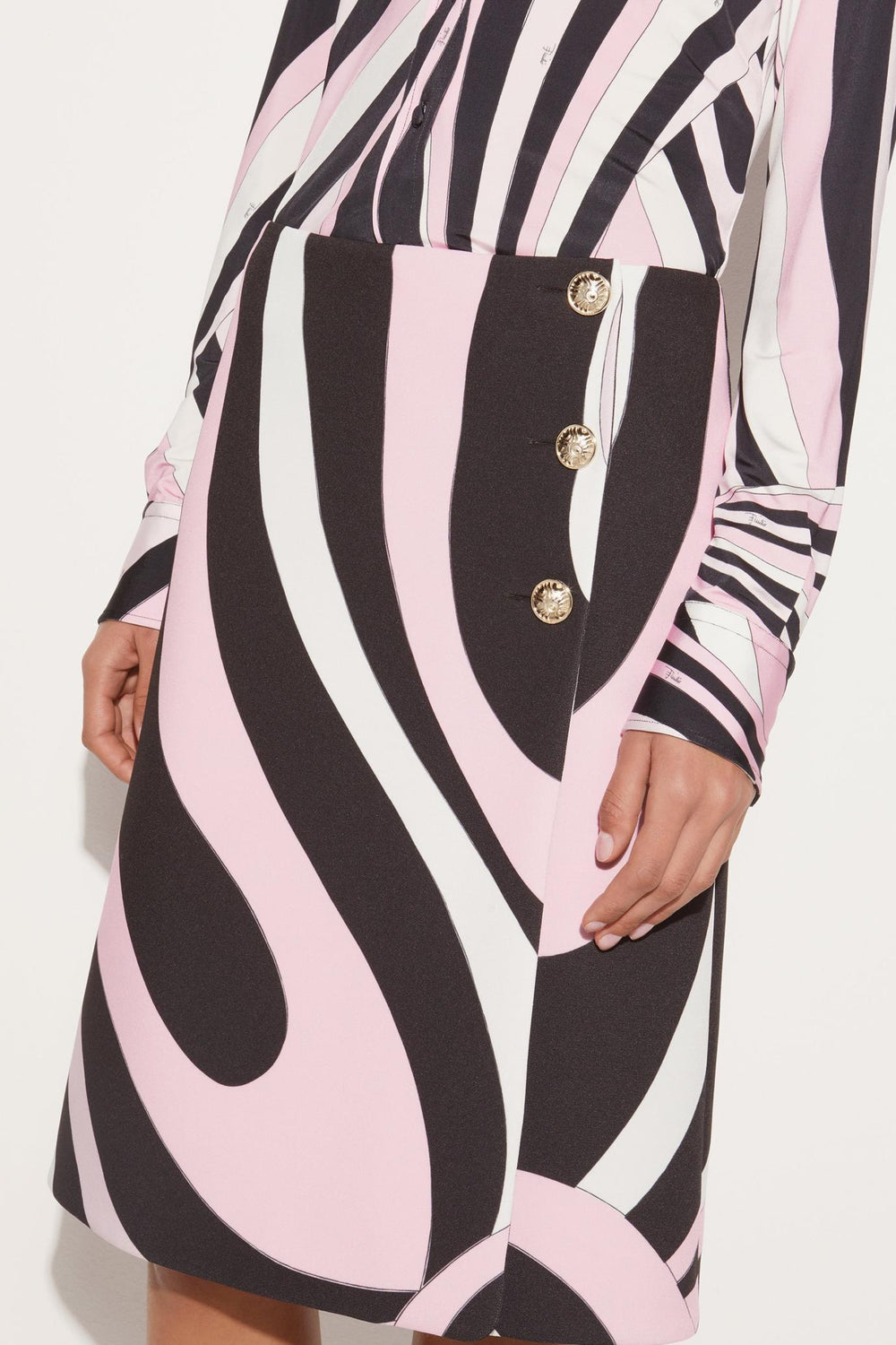 PUCCI Skirts | Women Marmo-Print Wrap Skirt