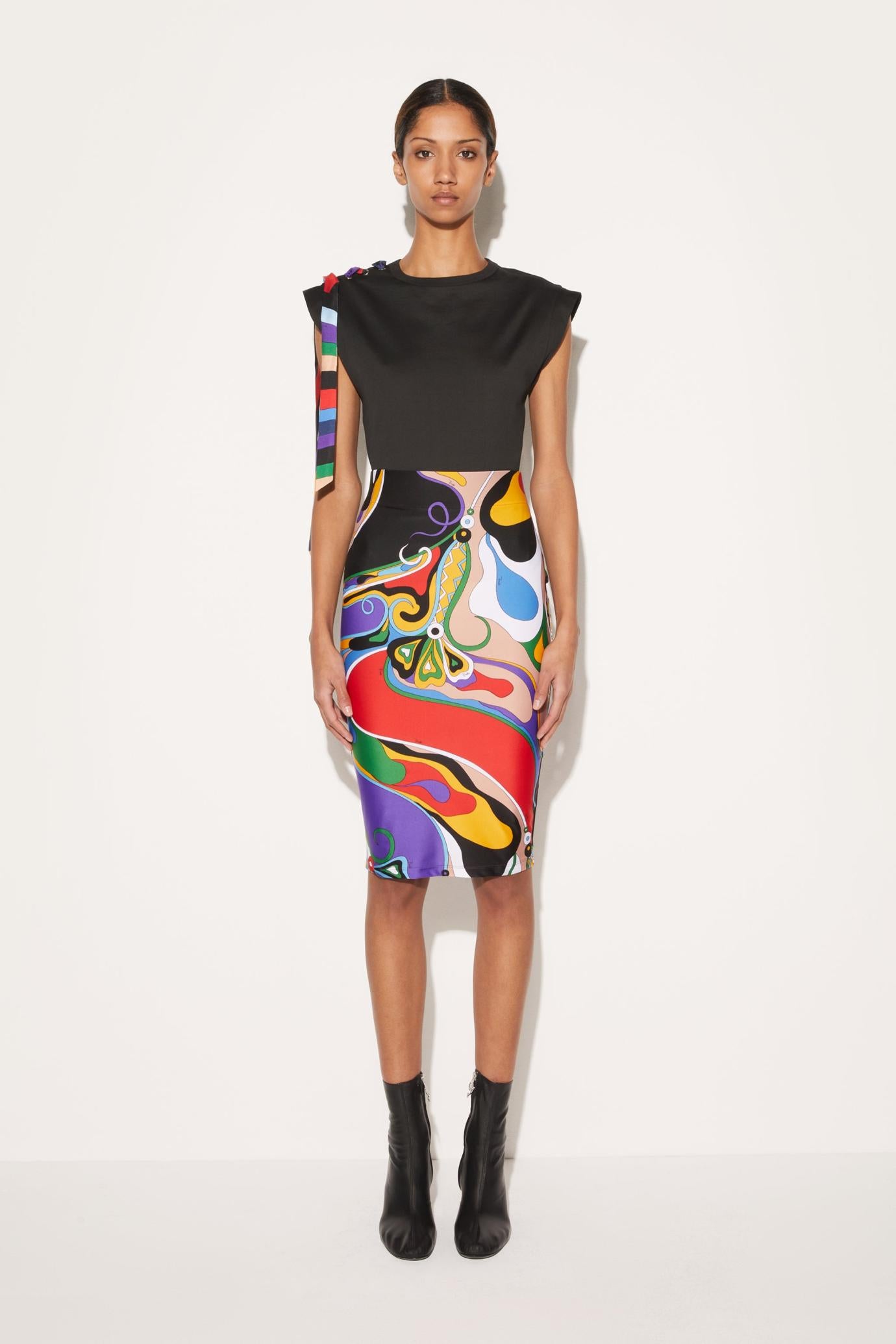 PUCCI Skirts | Women Orchidee-Print Pencil Skirt
