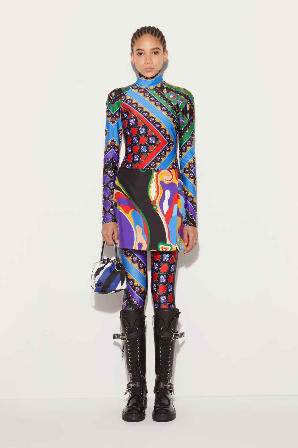 PUCCI Skirts | Women Orchidee-Print Silk-Twill Skirt