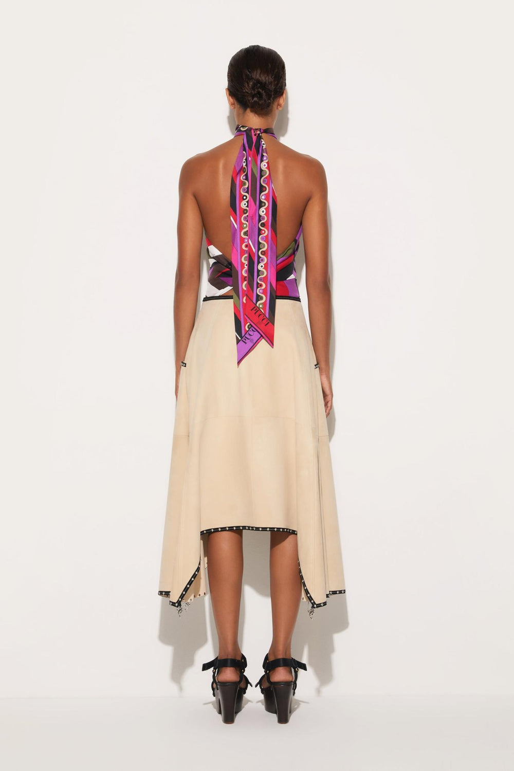 PUCCI Skirts | Women Suede Midi Skirt